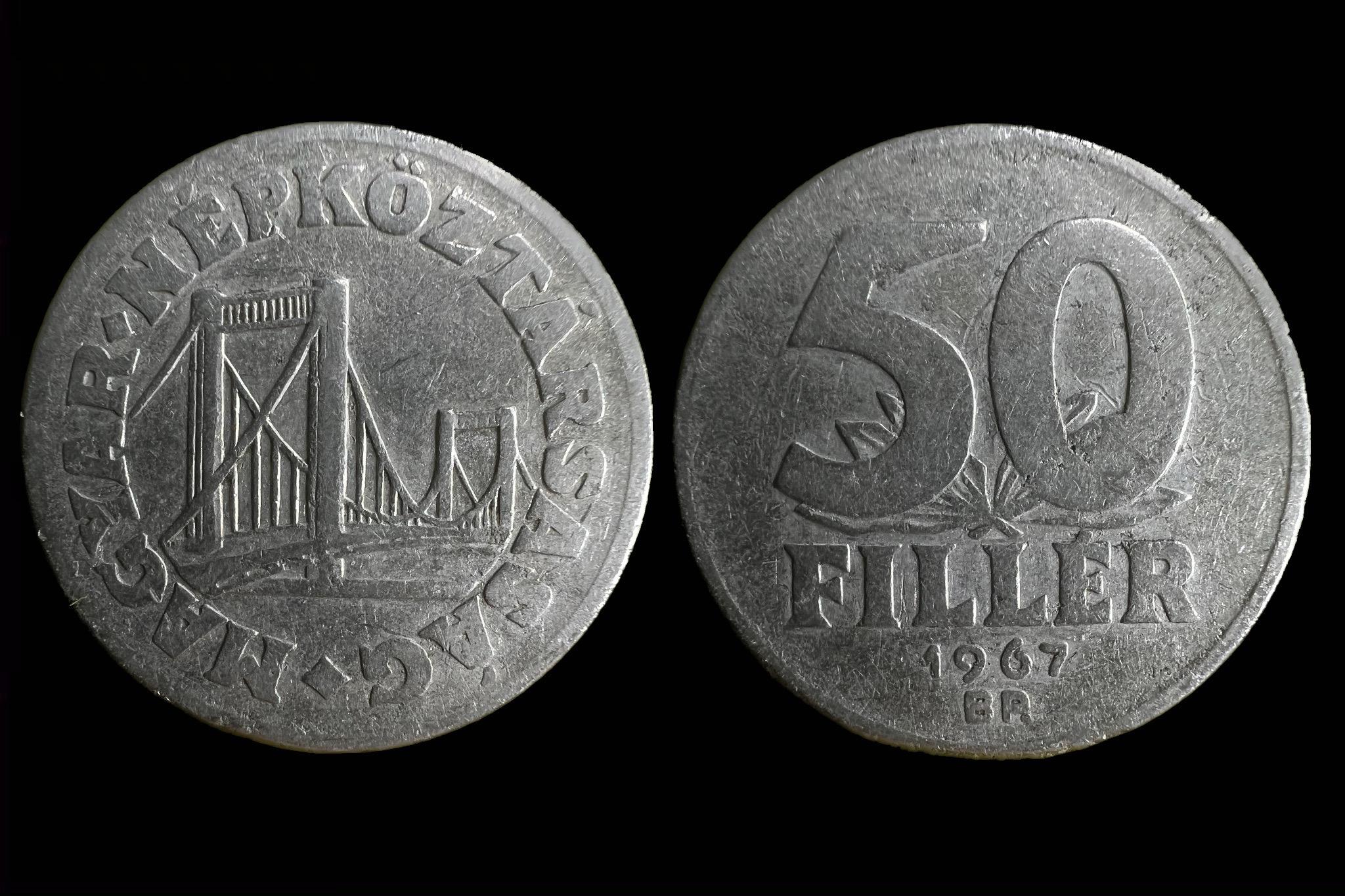 50 fillér (1967) Adamo F5.2