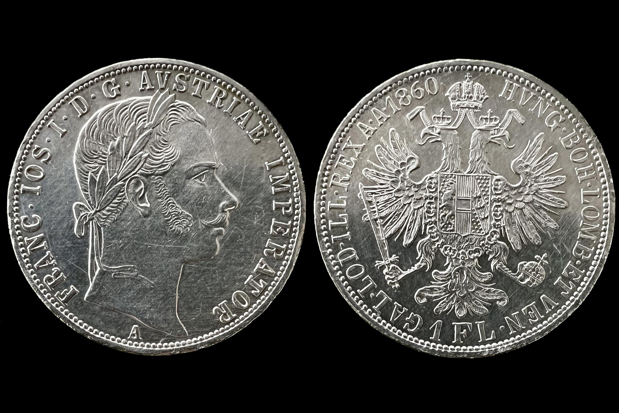 Franz Joseph 1 Florin (1860) 