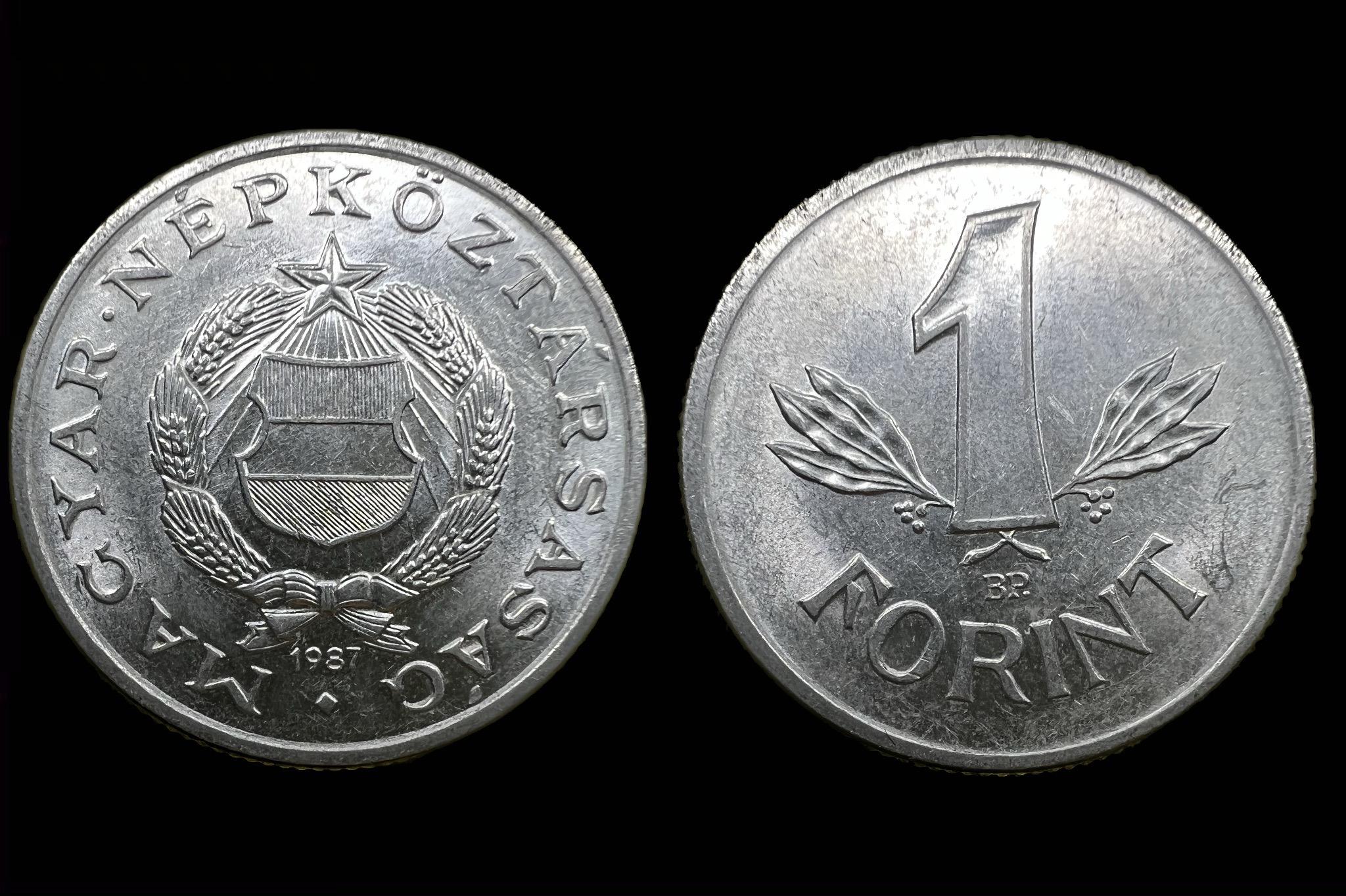 (1987) 1 forint  Adamo F6.3 