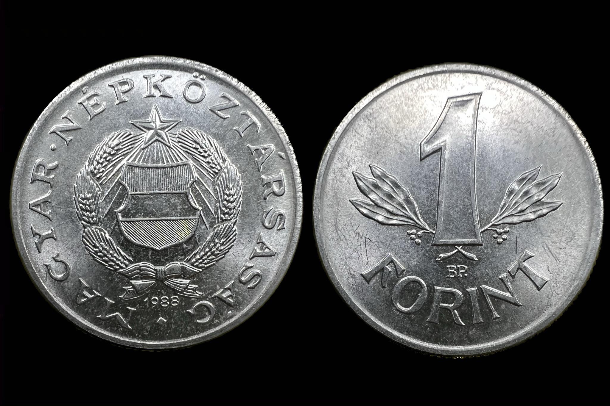 (1988) 1 forint  Adamo F6.3