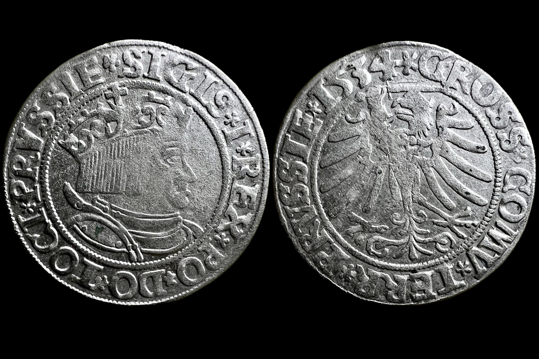 I. Zsigmond 1534 Porosz Garas (1506-1548)R! (betű változat) Kopicki 3087 