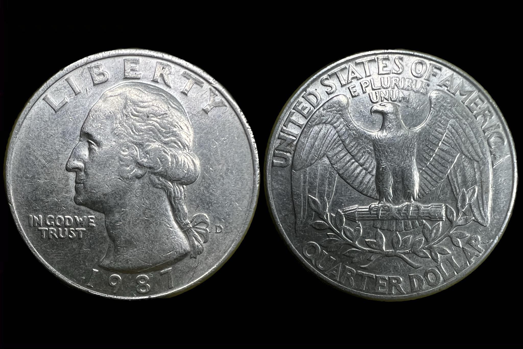 USA 1/4 Dollár Washington USA (1987)D KM 164 