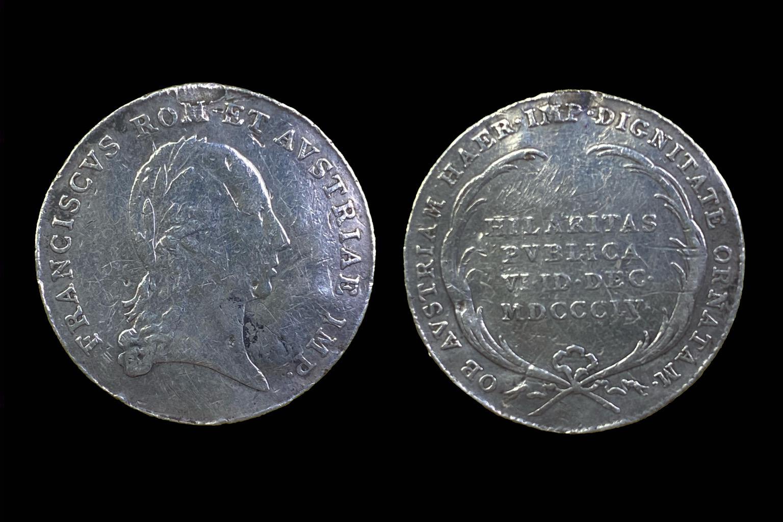 Ferenc (1804) zseton (Osztrák császári cím felvételének emlékére) Horsky 3380