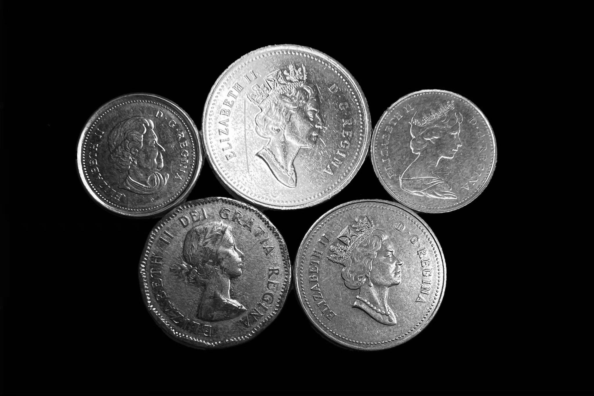 Canada vegyes Cents lot 5db 