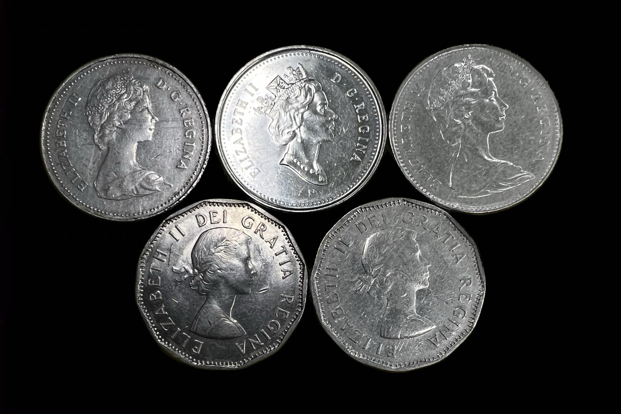 Canada 5 Cents lot 5db 