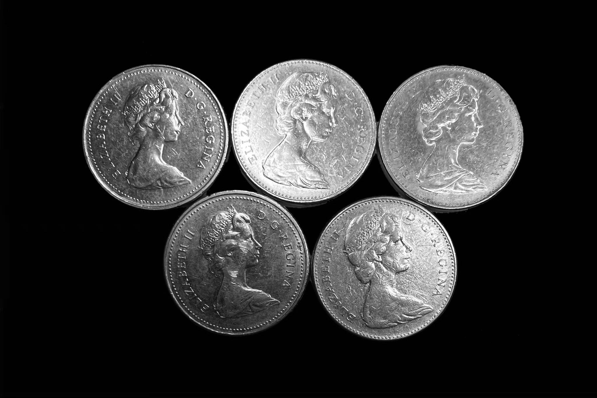 Canada 5 Cents lot 5db 