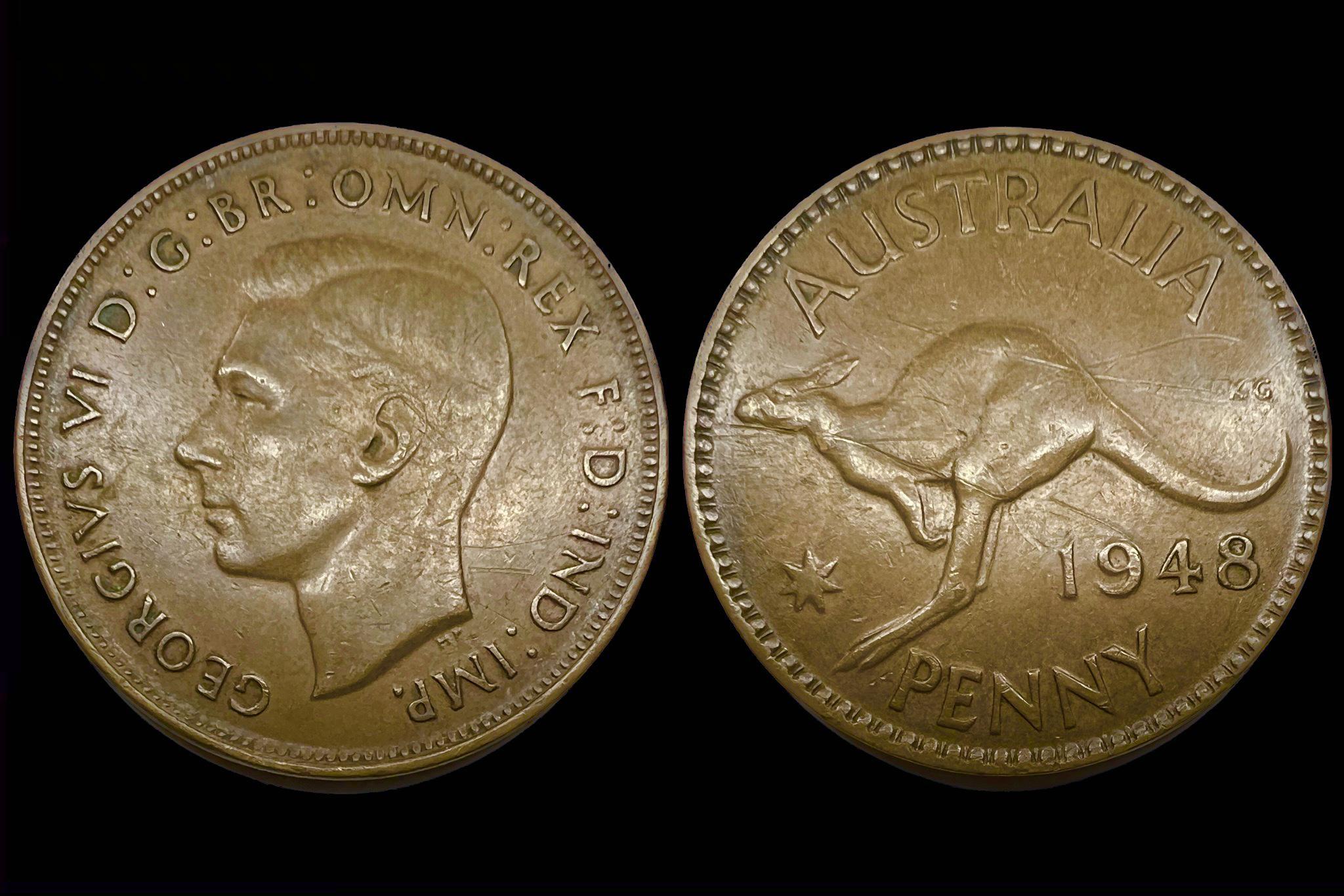 Ausztrália 1 Penny 1948 KM36 