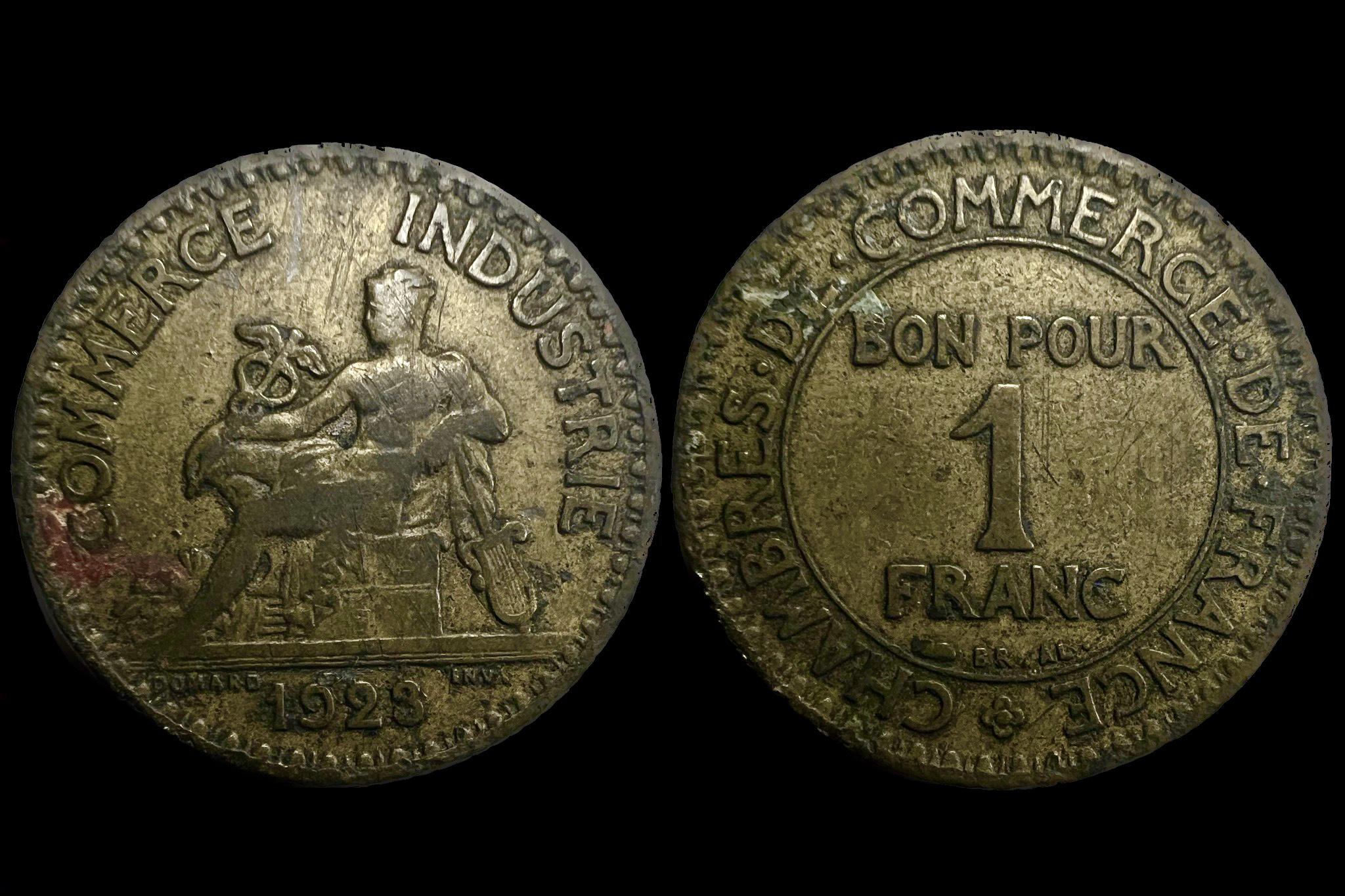 Francia 1 Franc (1923) Gad468 