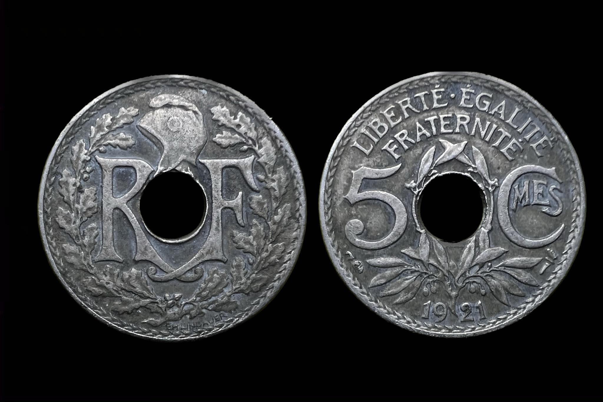 Francia 5 centimes (1921)