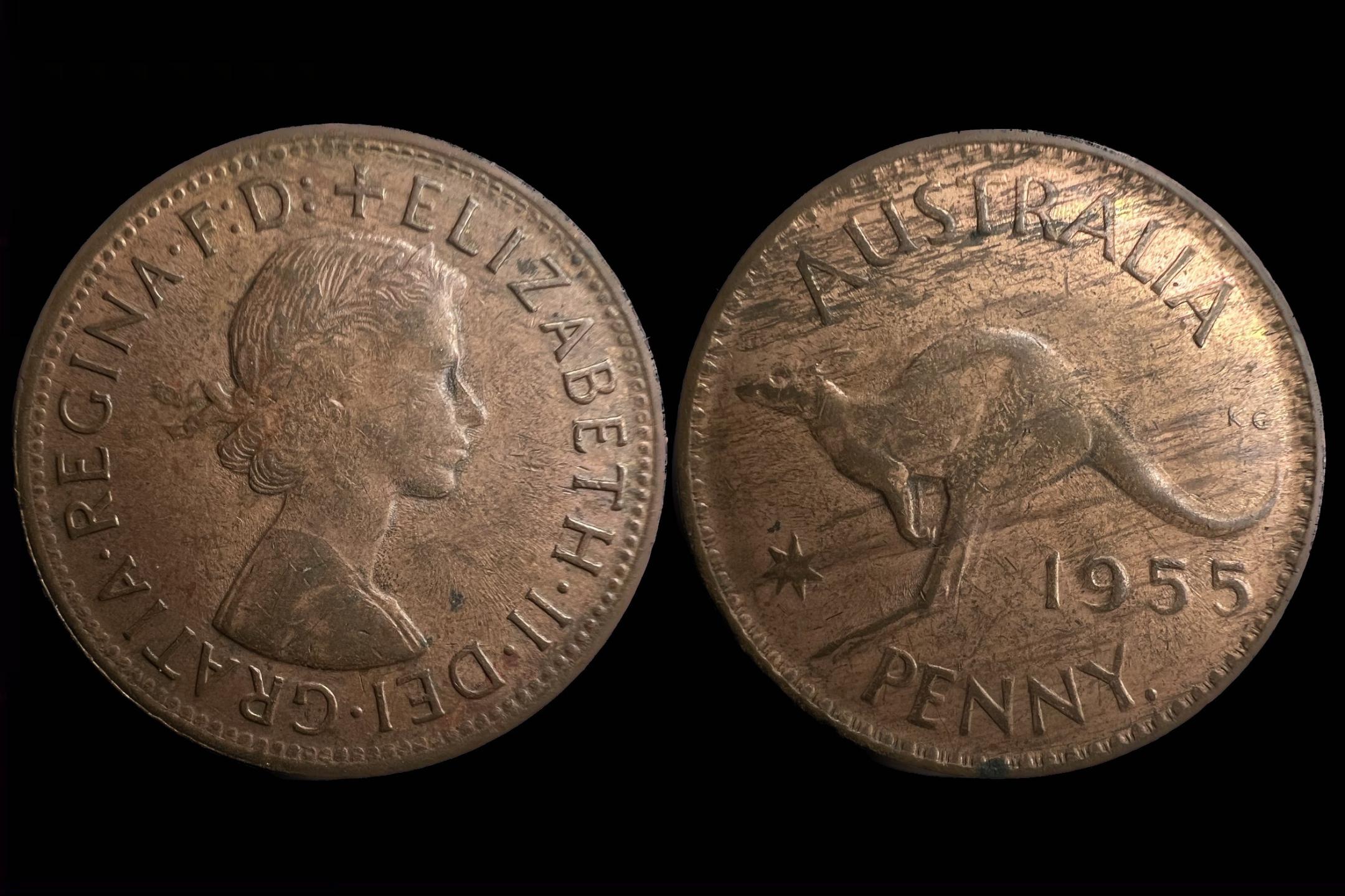 Ausztrália 1 Penny 1955 KM56 