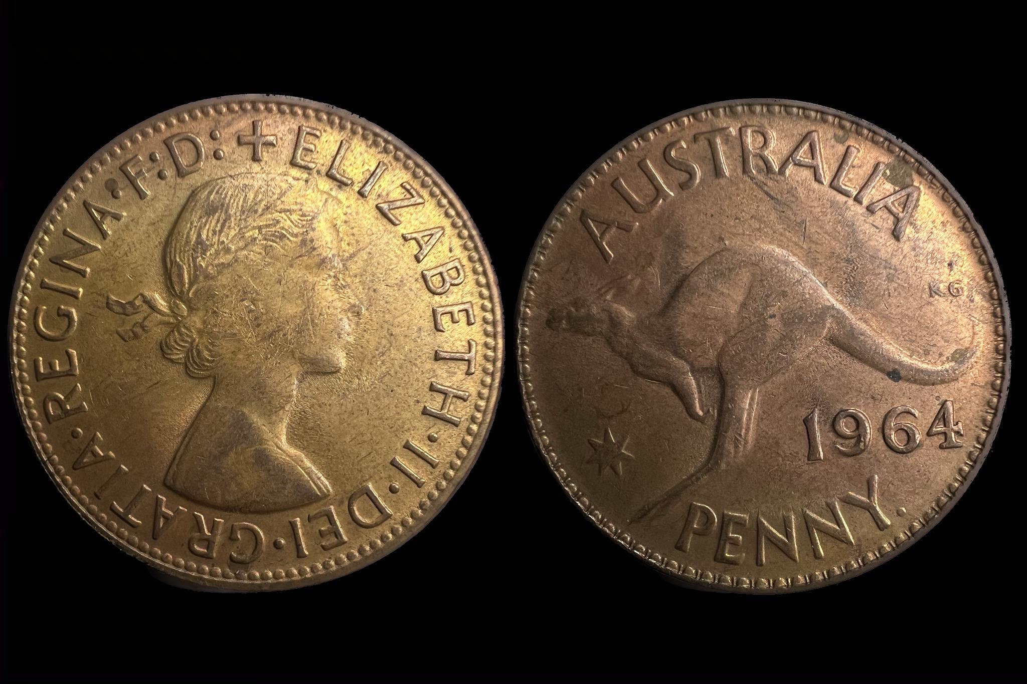 Ausztrália 1 Penny 1964 KM56 
