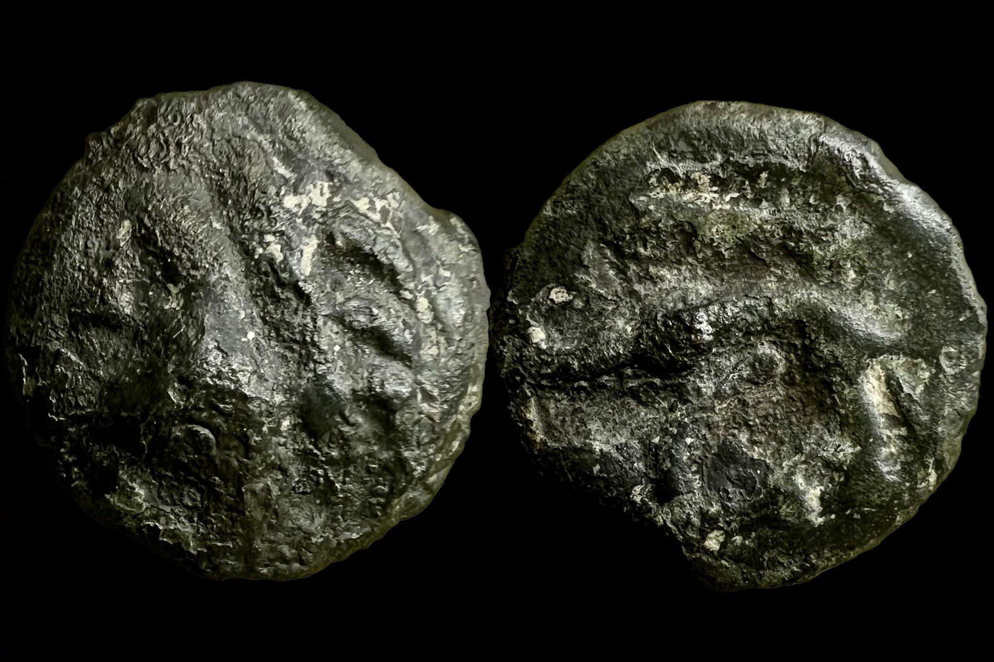Kelta Gall-Belga Leuci típus (i.e. 70-50) potin BMC Celtic III 421 
