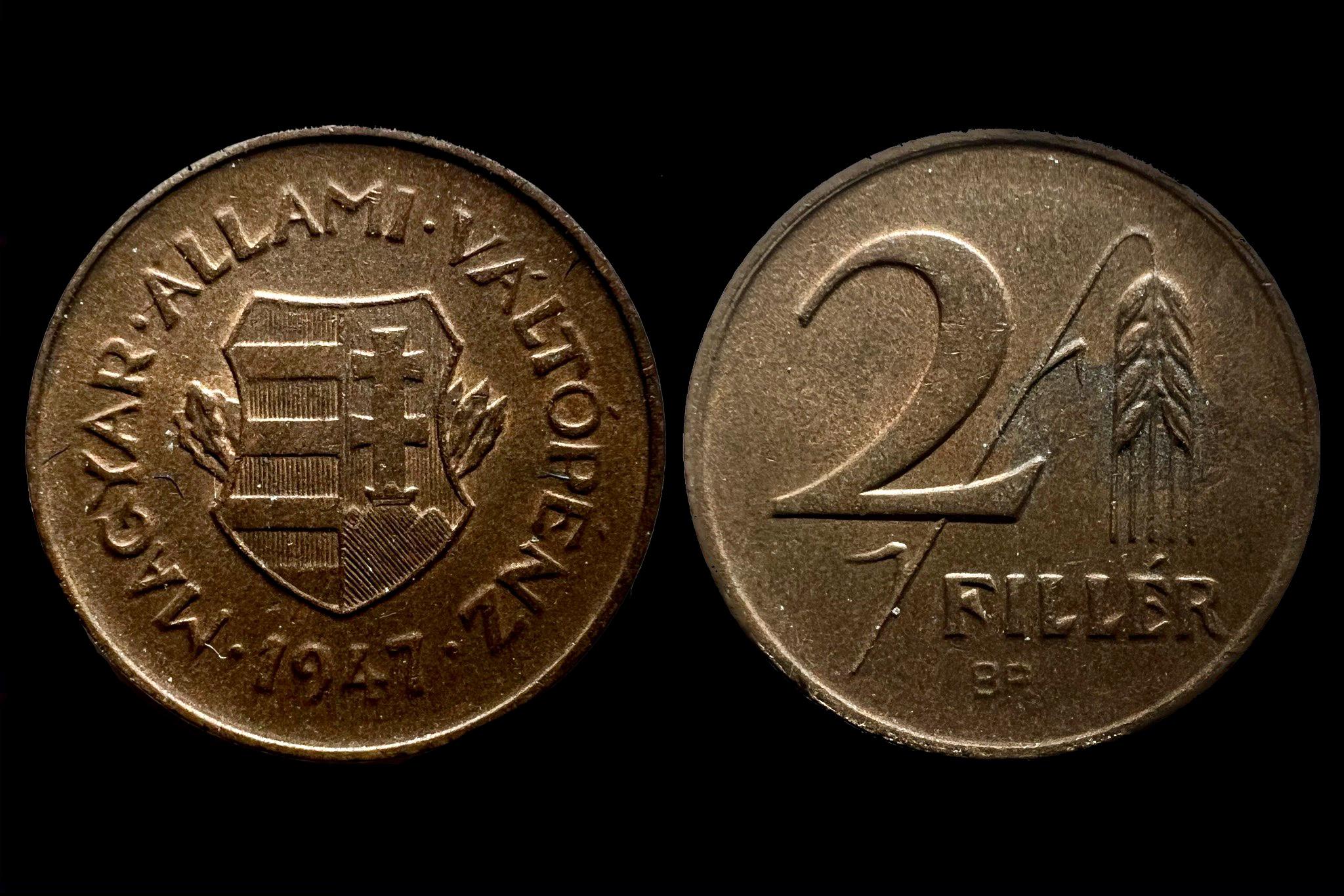 2 fillér (1947) Adamo F1