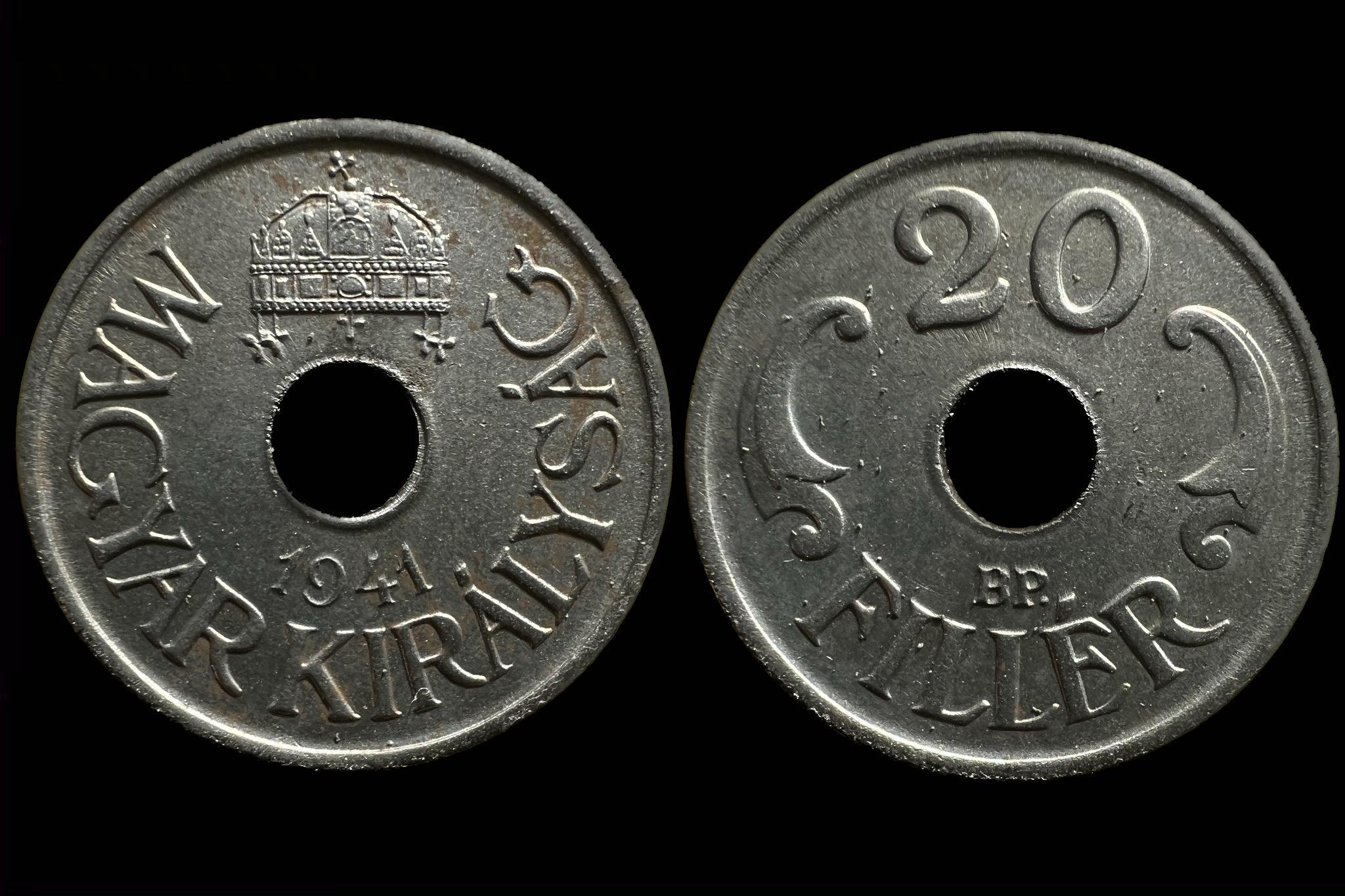(1941) 20 fillér Adamo P4.1 