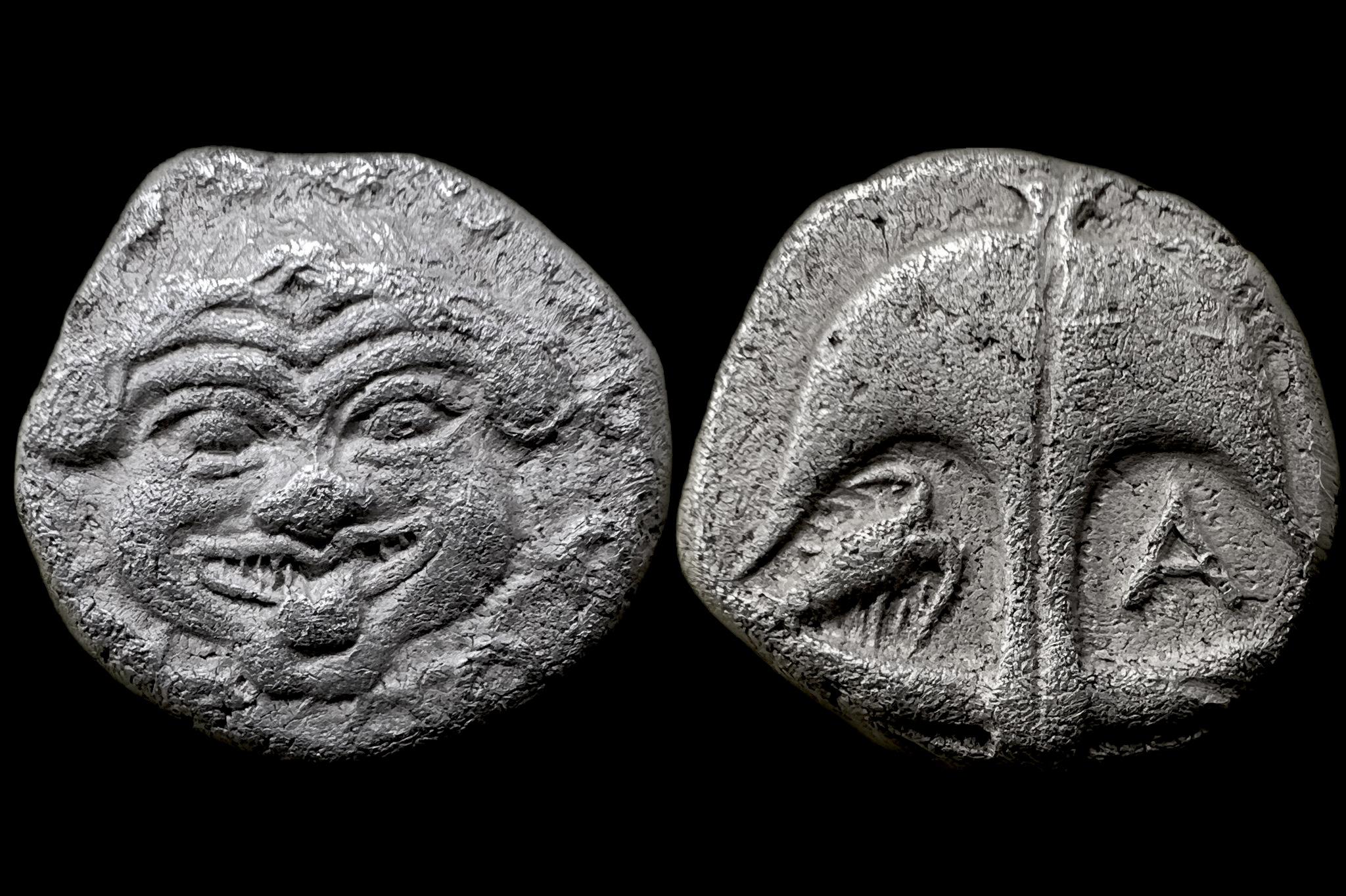 Apollonia Pontica Drachma Thrákia (i.e.480-450) SNG BM 153