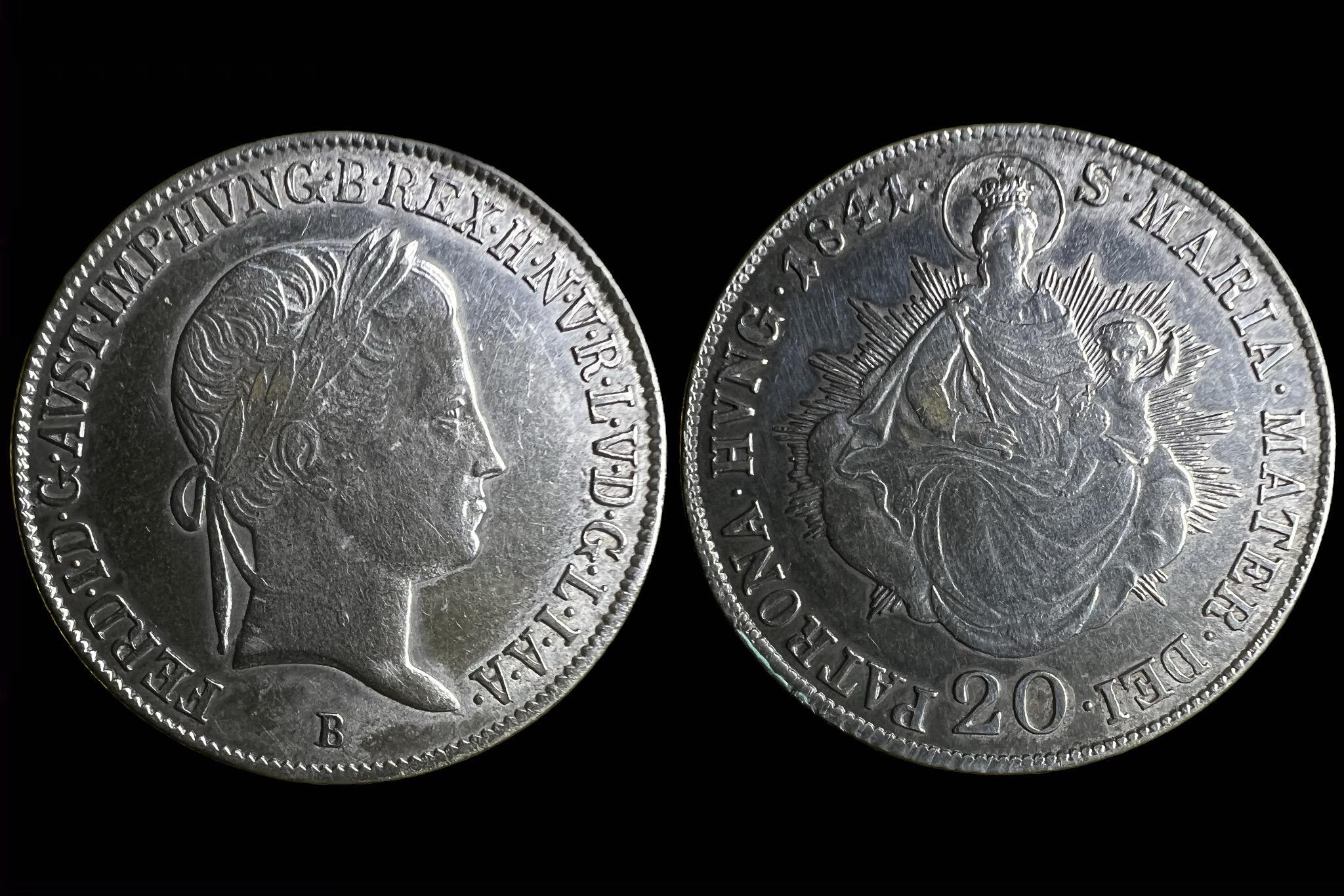 V. Ferdinánd 20 kreutzer (1841)B Adamo D7 