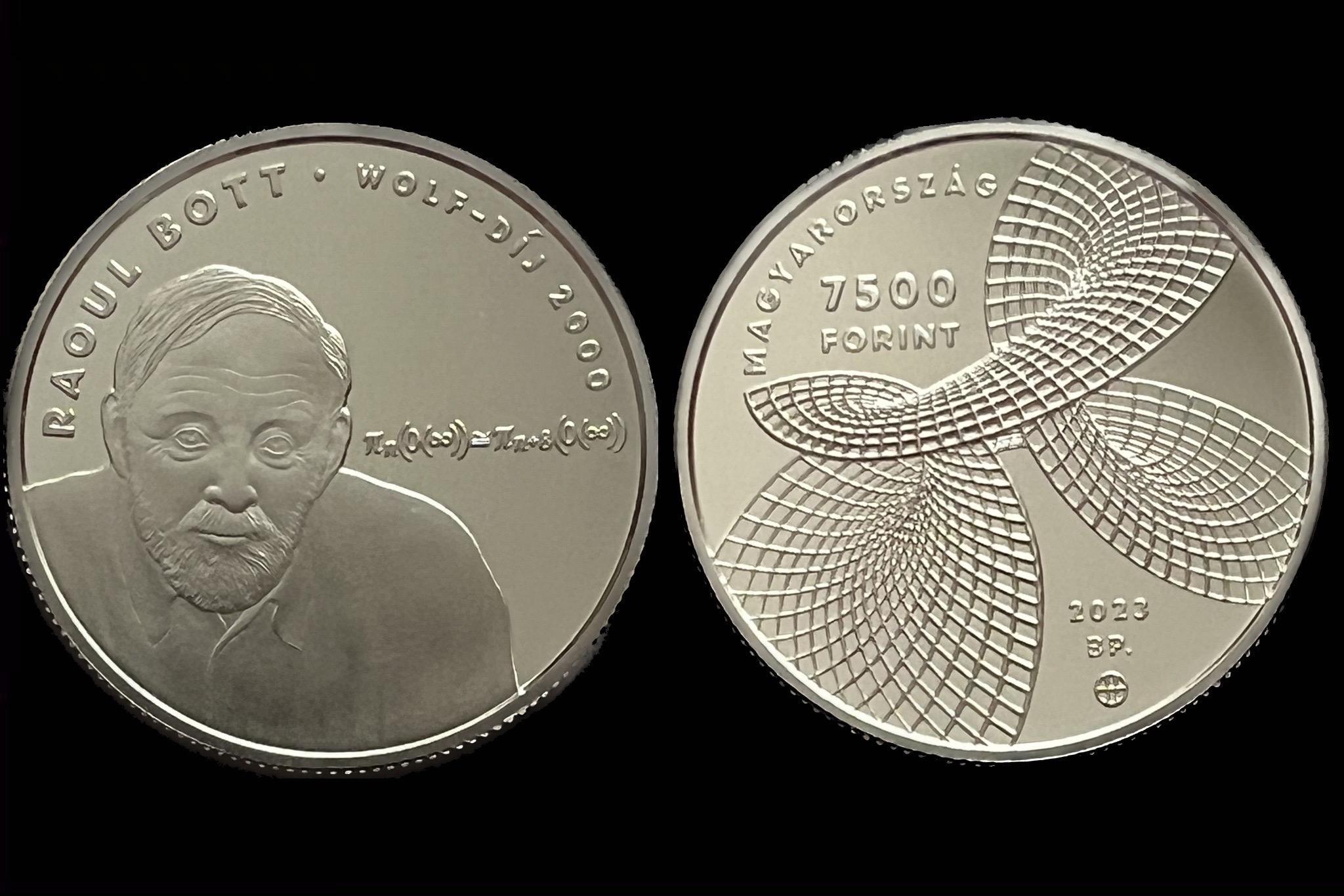 2023. évi Raoul Bott silver emlékérme, proof  UNC prospektussal