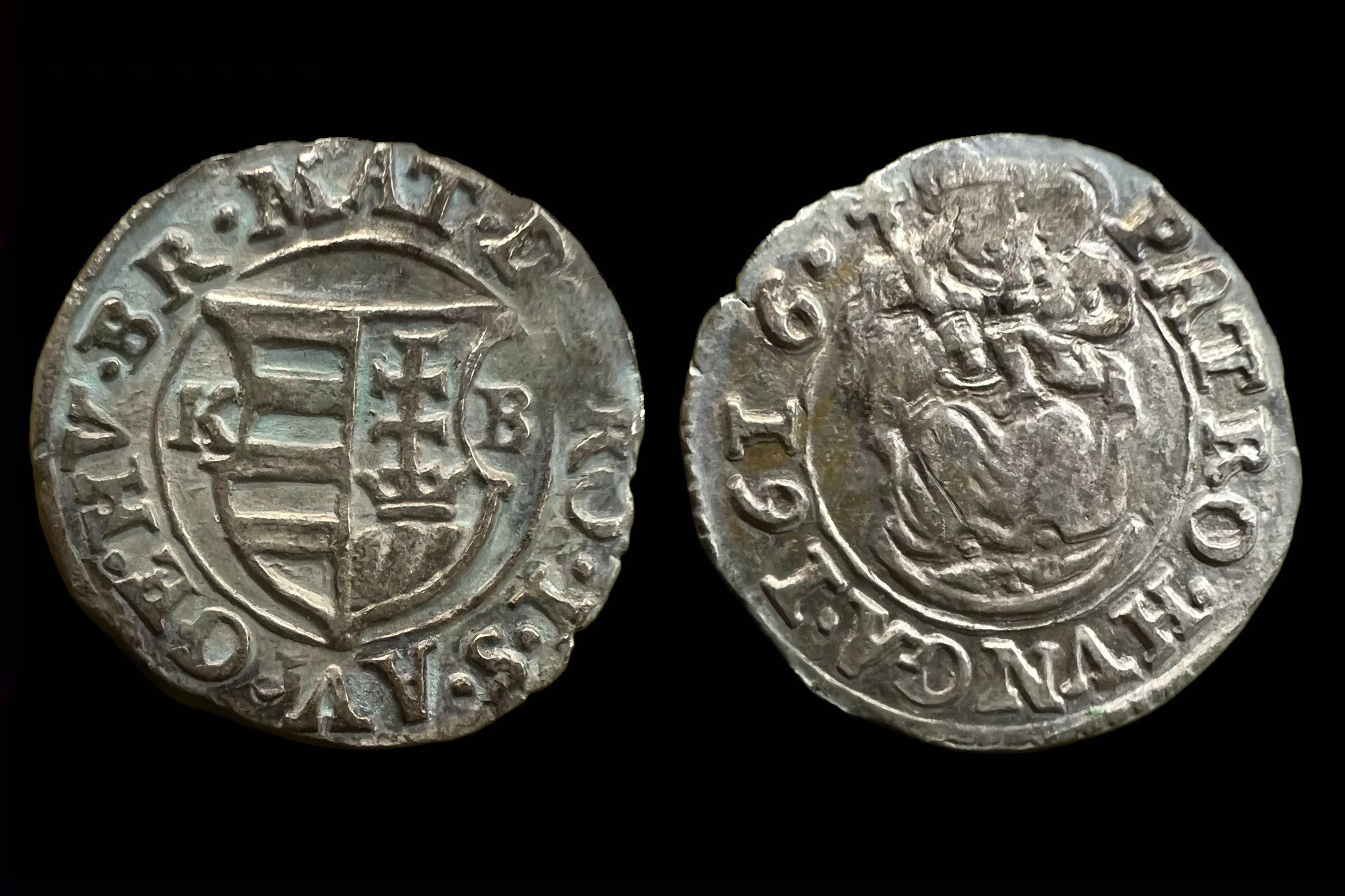 II. Mátyás dénár (1616) Éh-870 (betű variáció) 