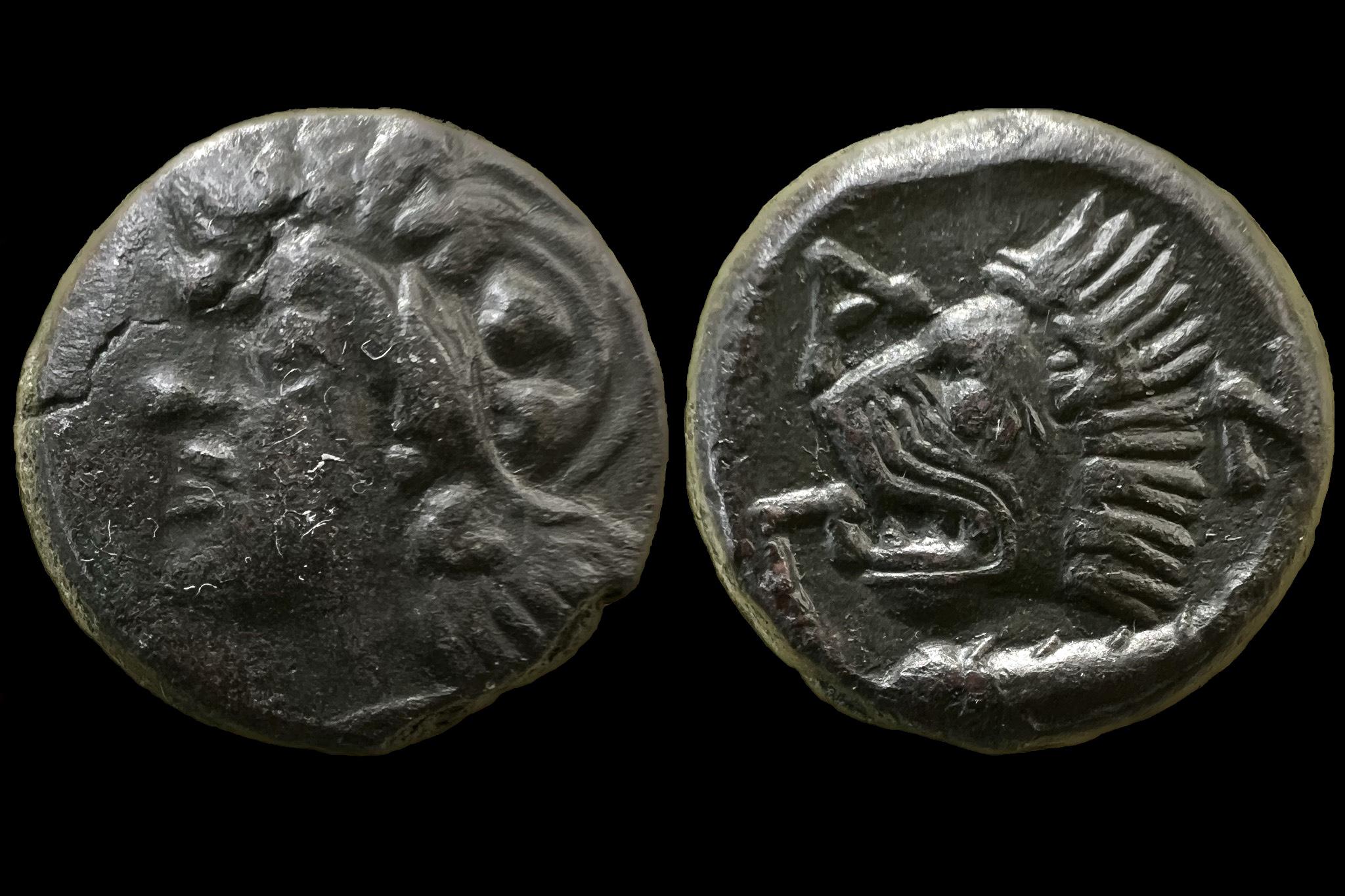 Bosporus Királyság Pantikapion (i.e.303-283) AE SNG BM 883-9