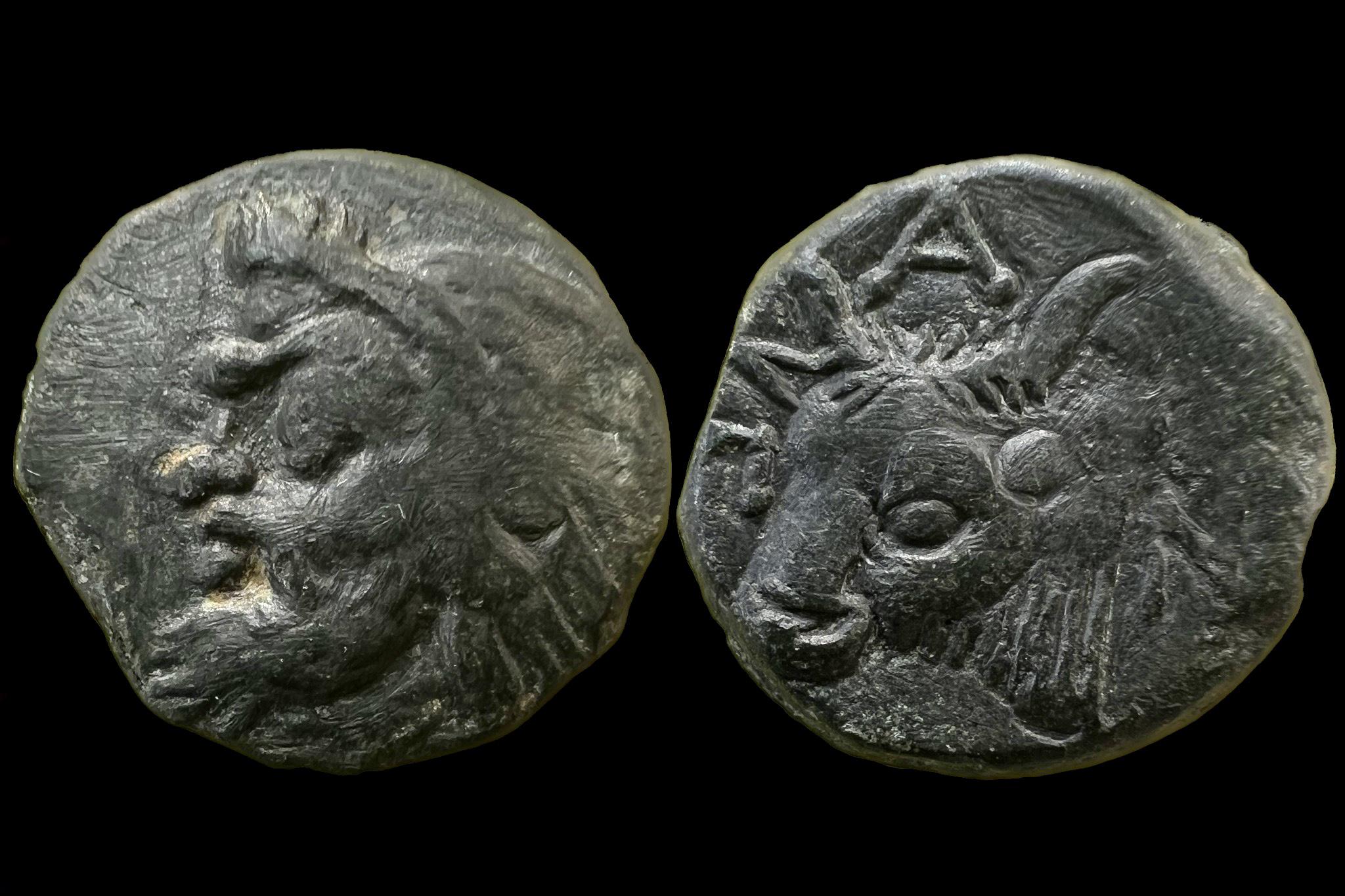 Bosporus Királyság Pantikapion (i.e.293-283) AE SNG BM 890­-8