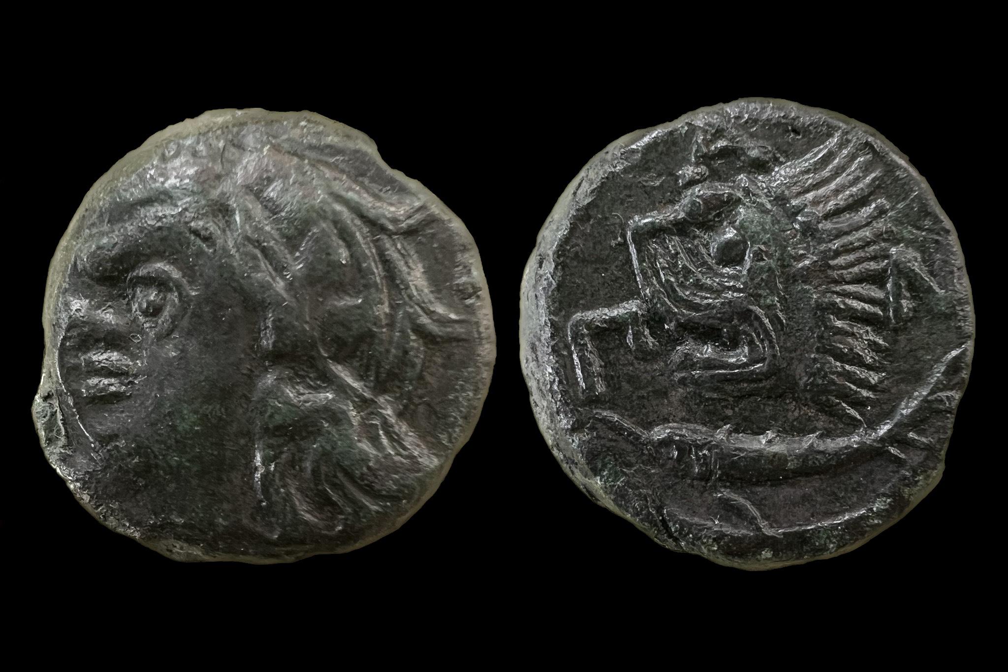 Bosporus Királyság Pantikapion (i.e.303-283) AE SNG BM 883-9 