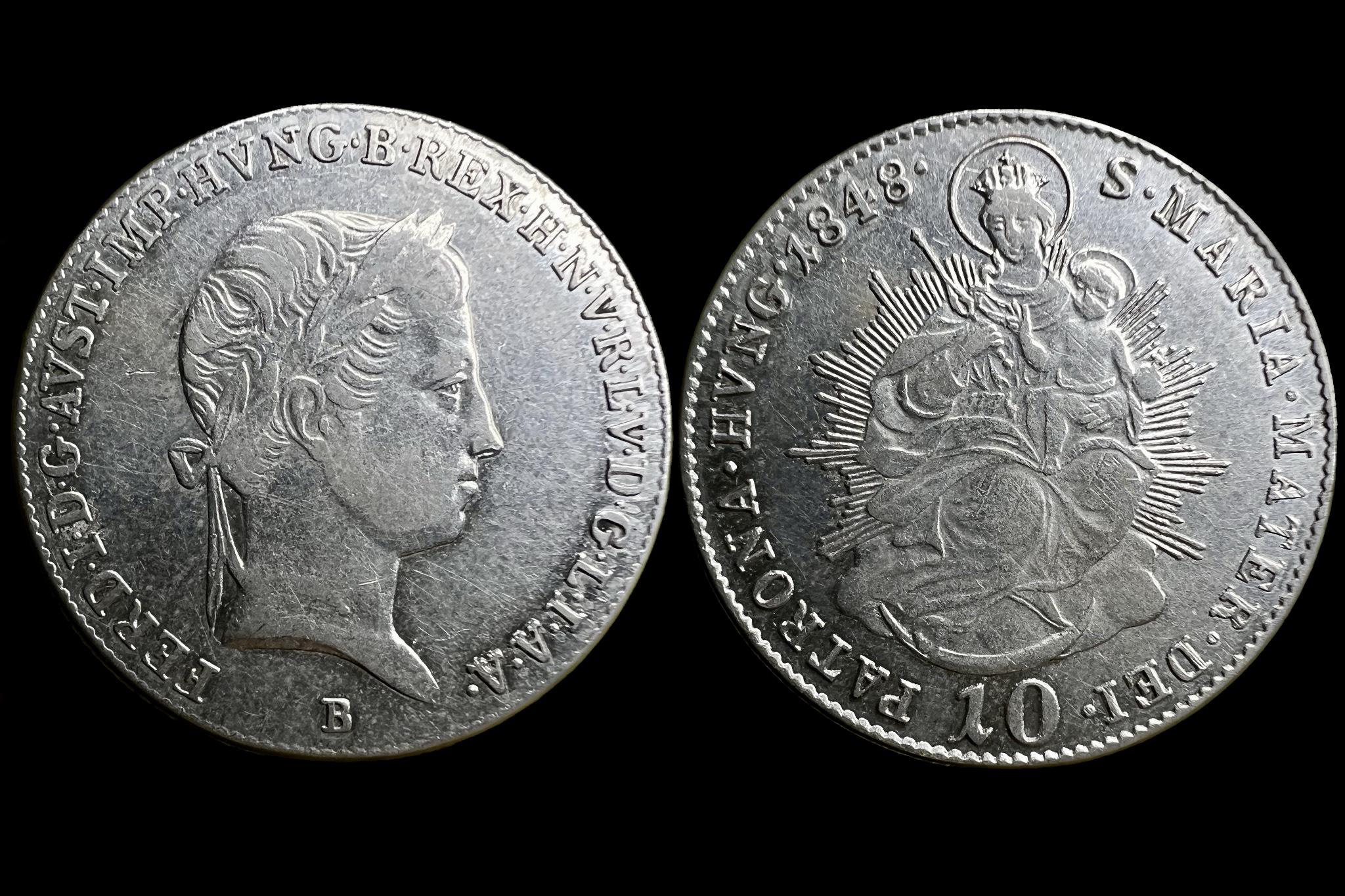 Szabadságharc 10 Krajcár (1848) B 