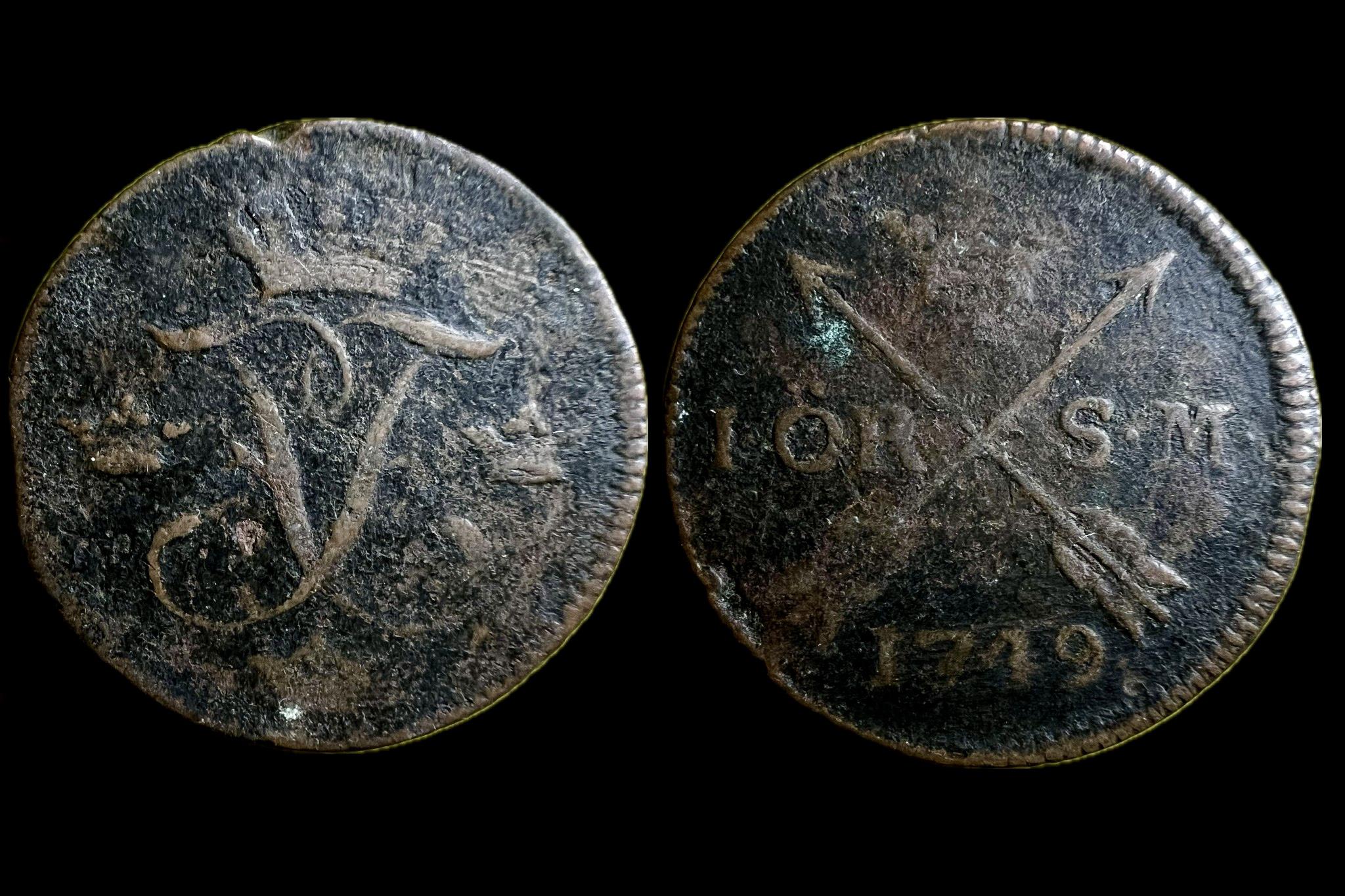 I. Frigyes (svéd) 1 Öre Silvermynt (1749) KM416 