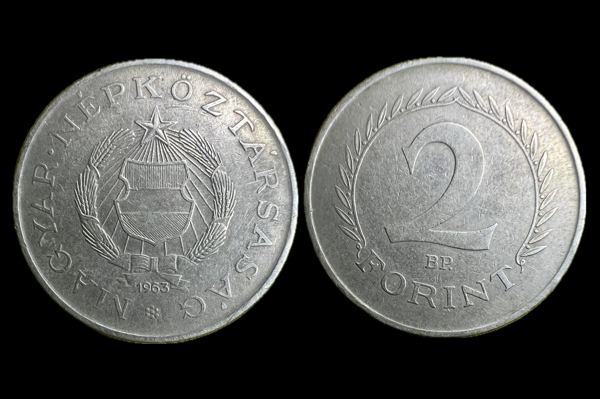 2 Forint (1963) Adamo F7.3 