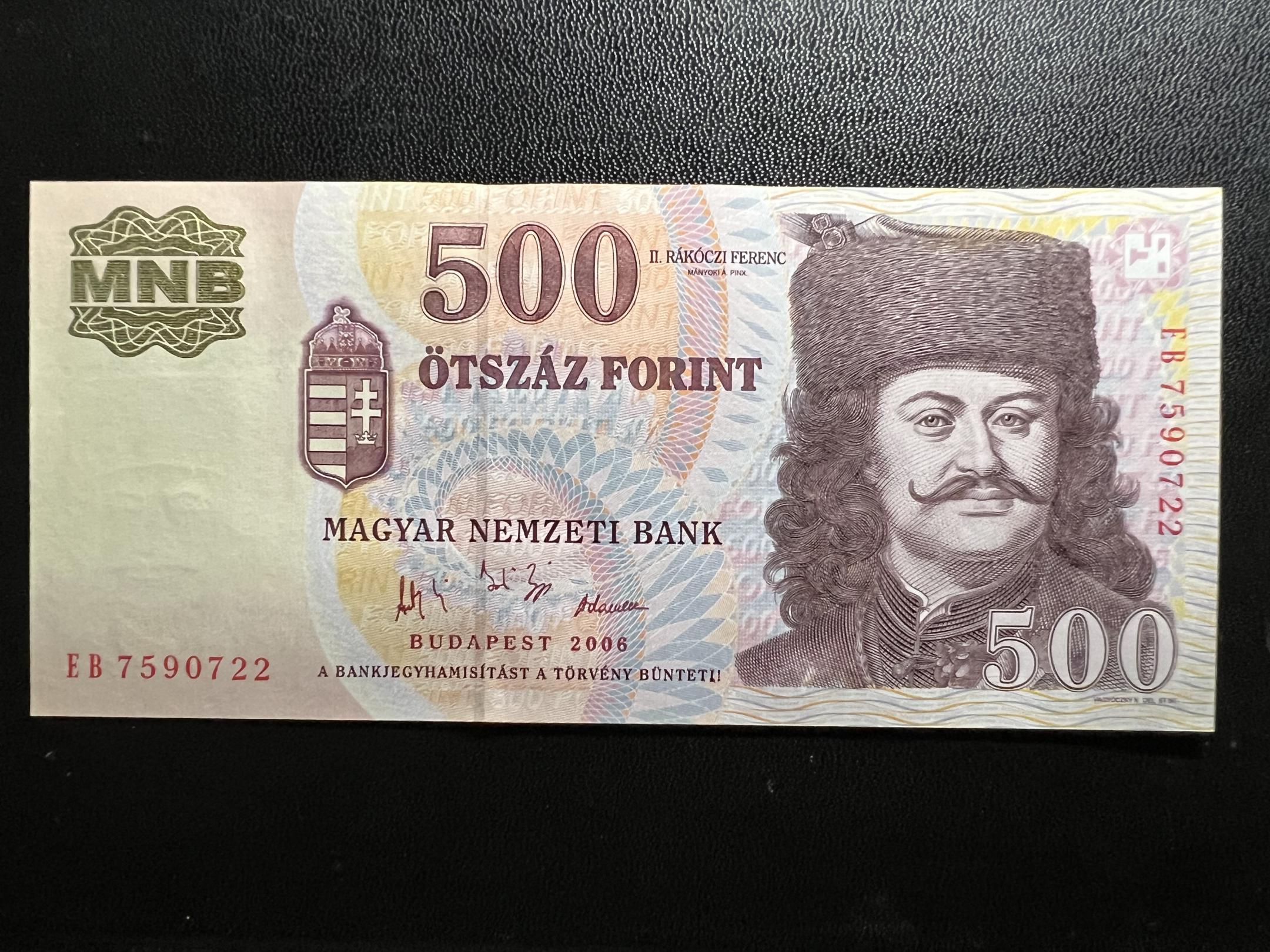 500 Forint EB 50. évforduló 1956 (2006) UNC Adamo F54 