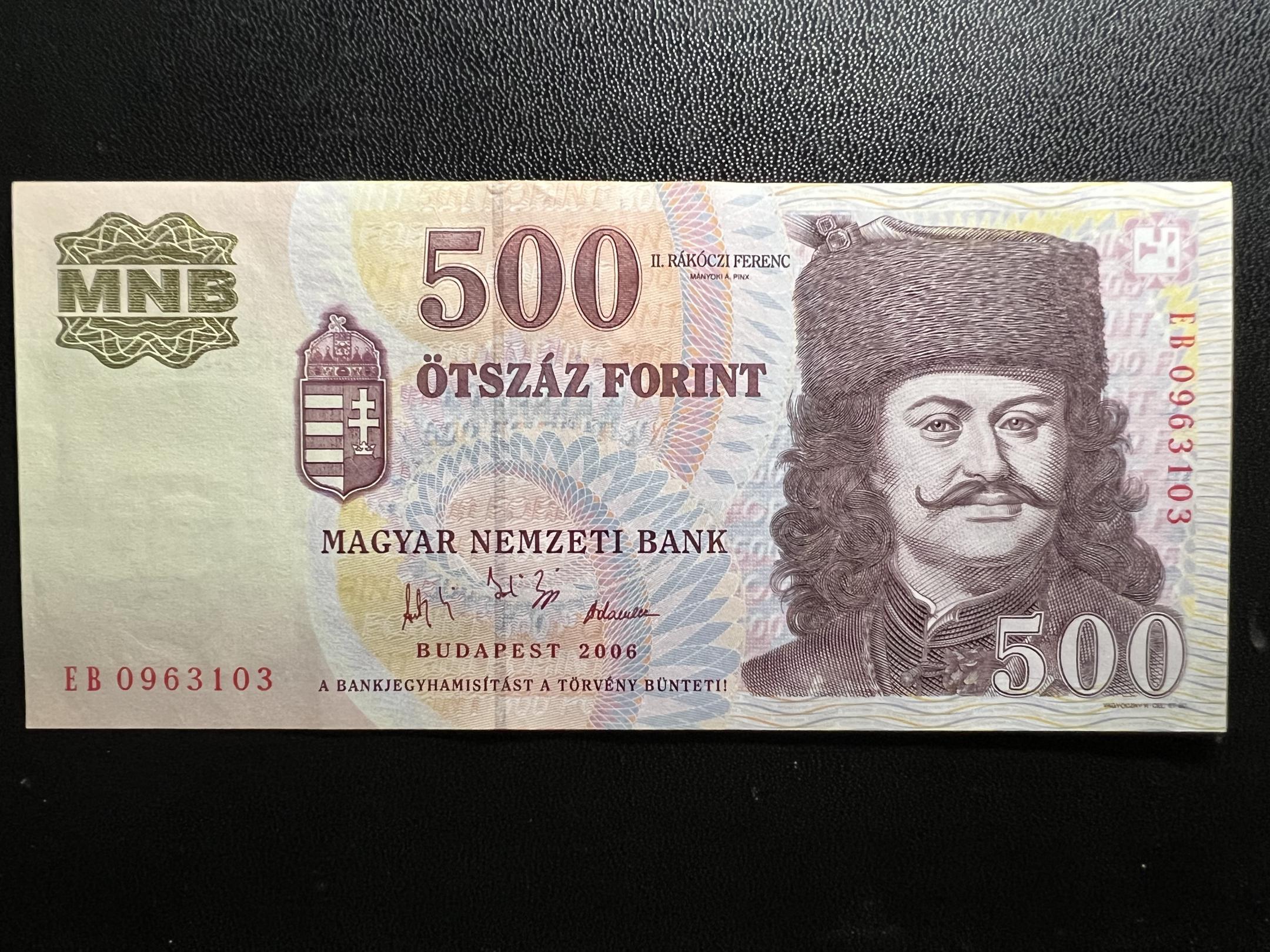 500 Forint EB 50. évforduló 1956 (2006) UNC Adamo F54 