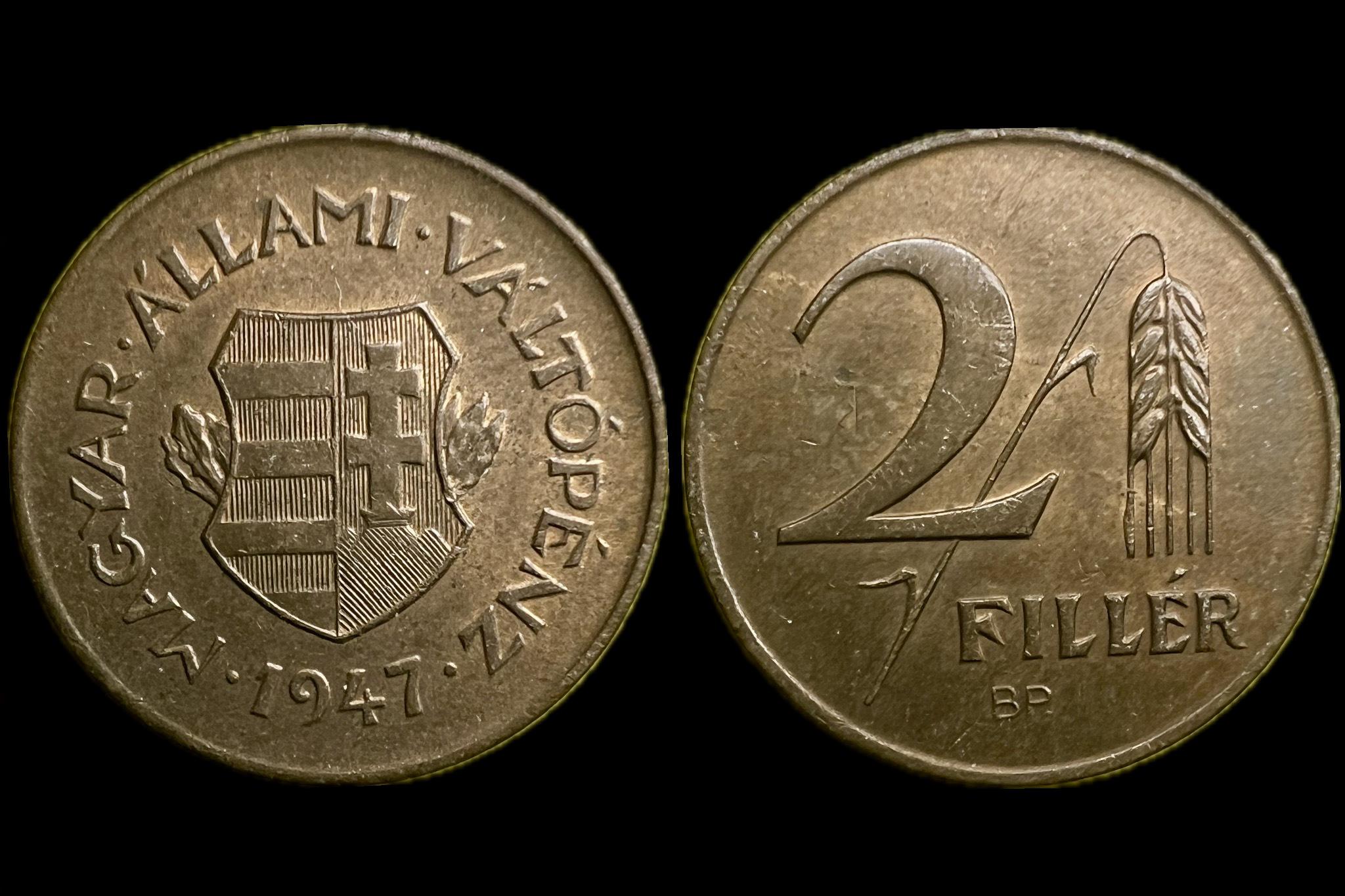 (1947) 2 fillér Adamo F1