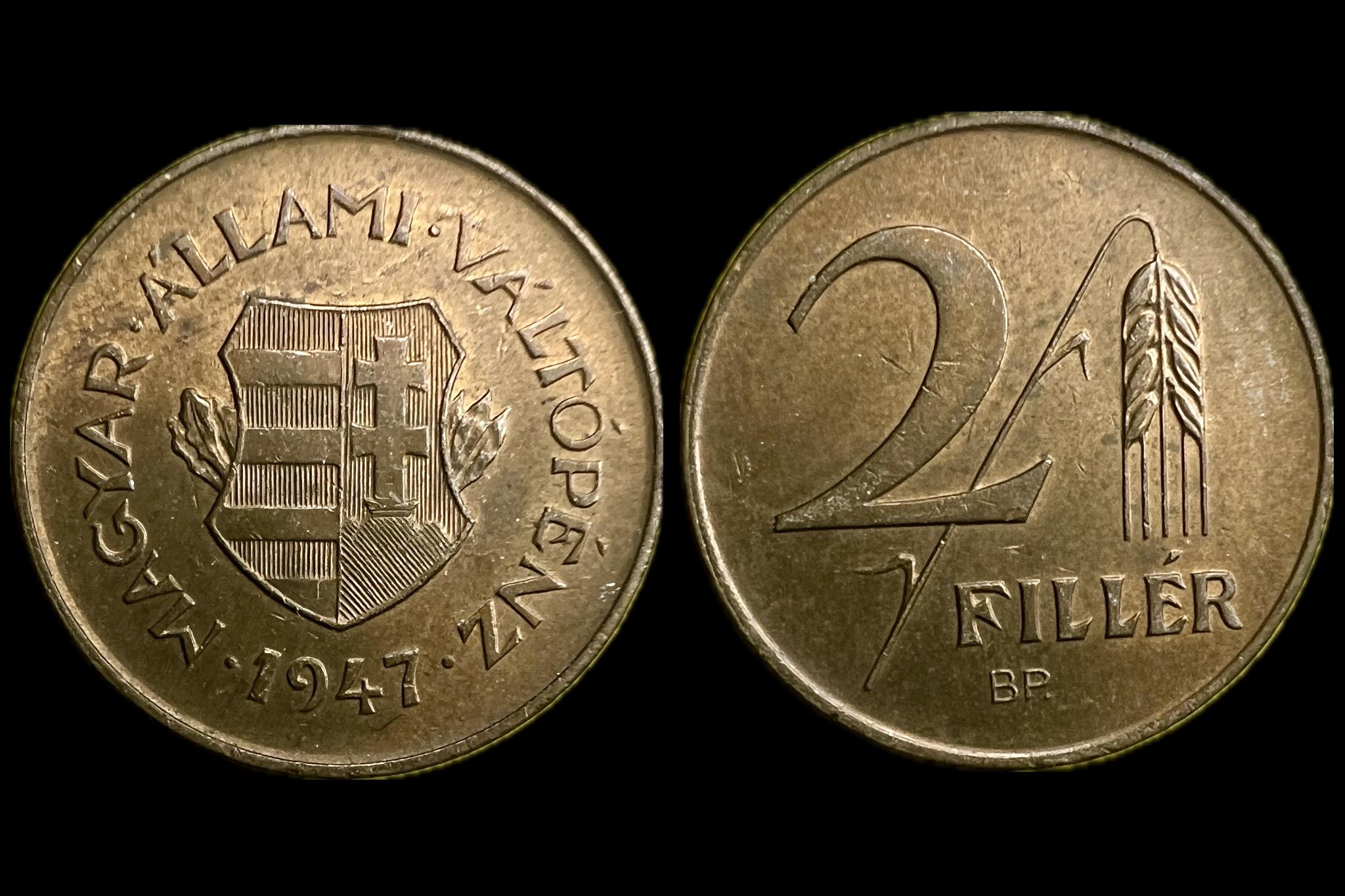 (1947) 2 fillér Adamo F1 