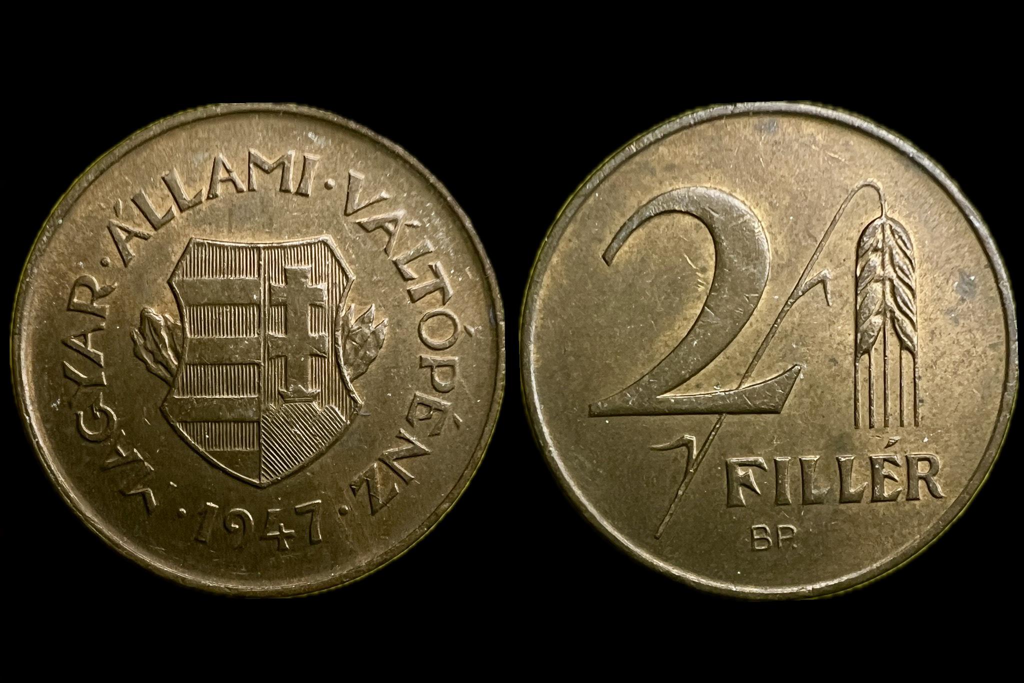 (1947) 2 fillér Adamo F1 