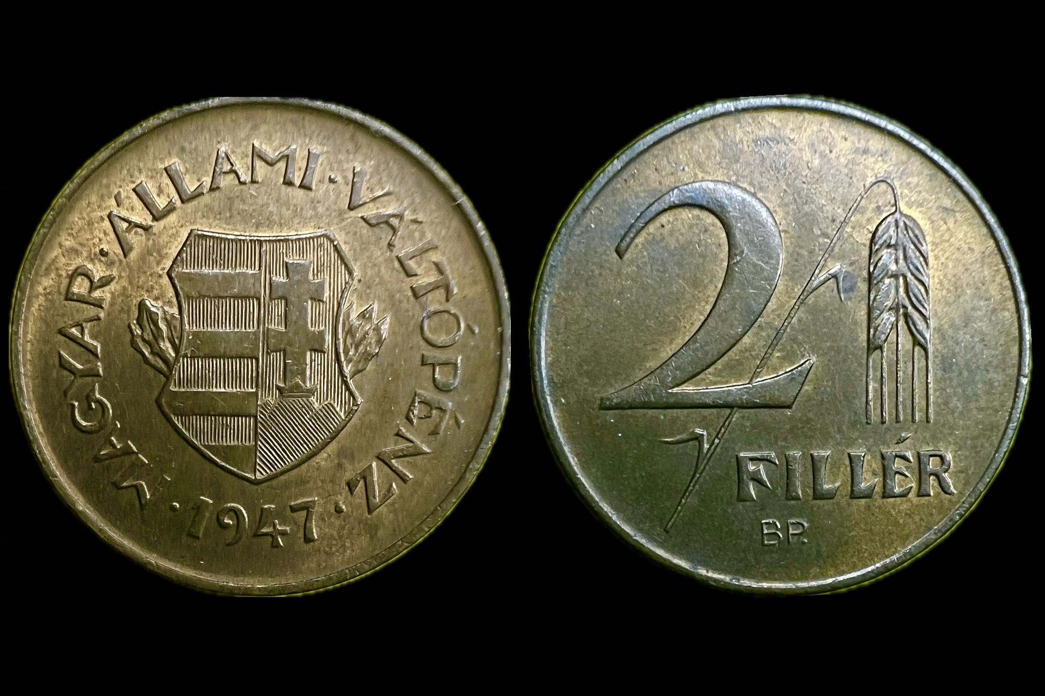 (1947) 2 fillér Adamo F1 