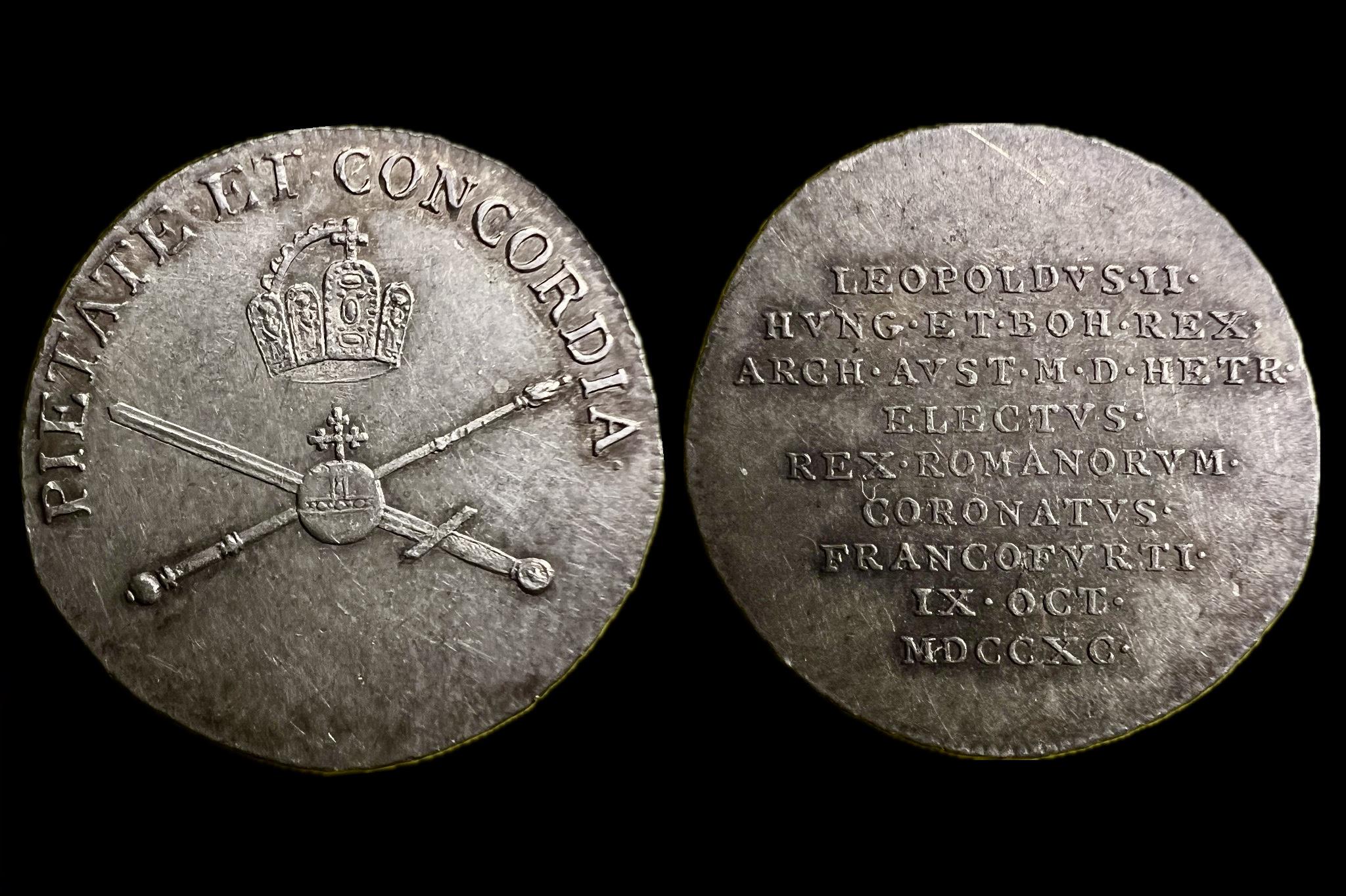 II. Lipót Római császárrá koronázás Frankfurtban 1790 Novák XVI-E-10b Montenuovo 2208 