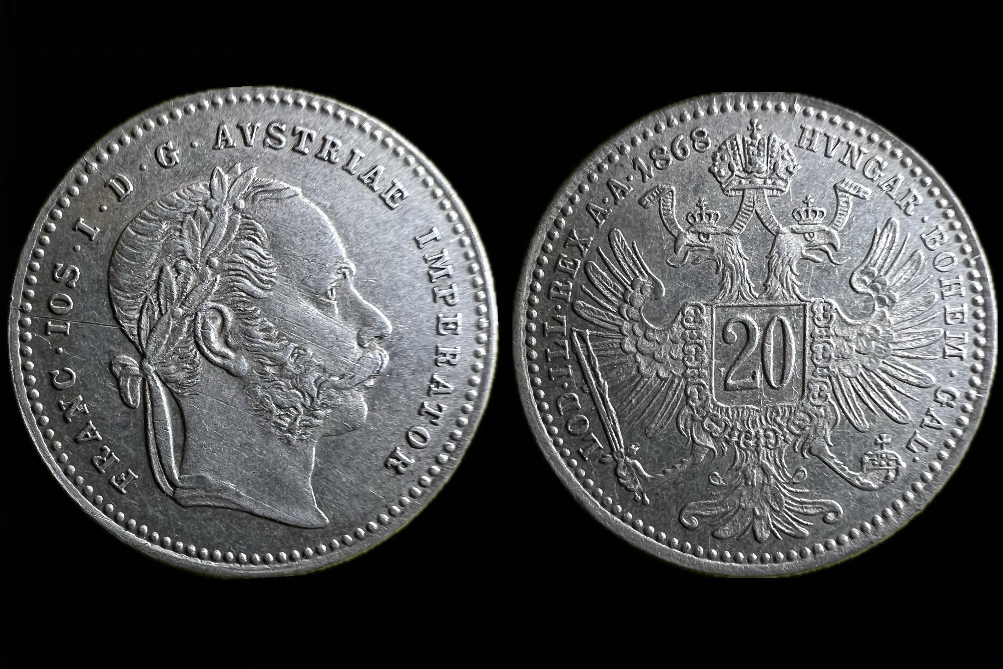 Ferenc József (1868) 20 Krajcár Herinek 689