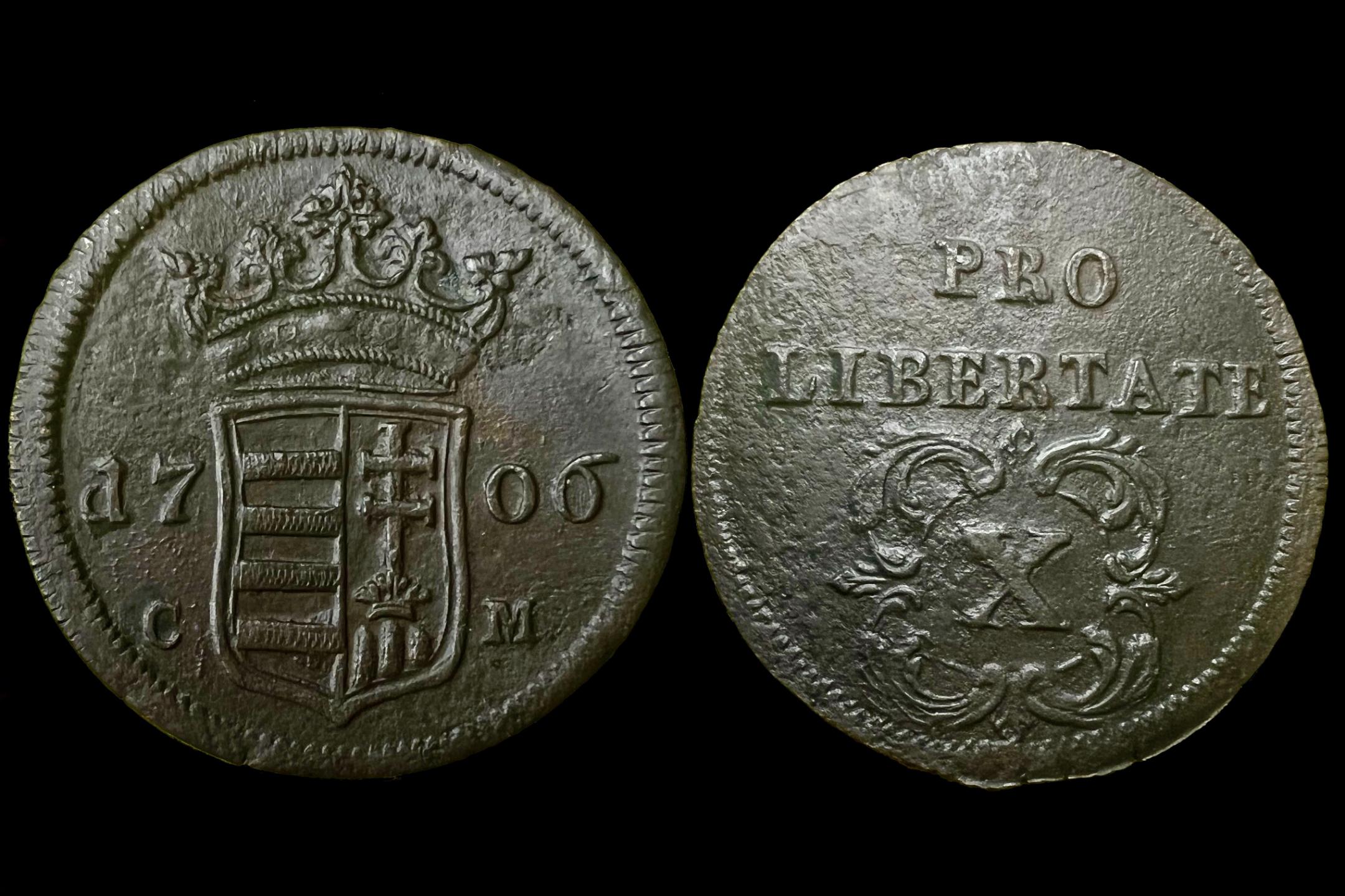 II.Rákóczi Ferenc X poltura Éh-1133 (1706)C-M 