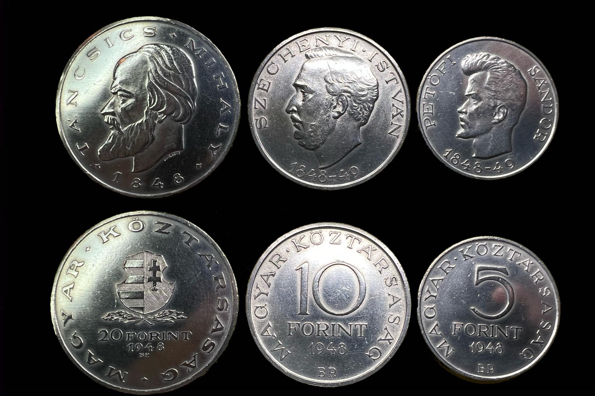 Táncsics sor 5,10,20 Forint