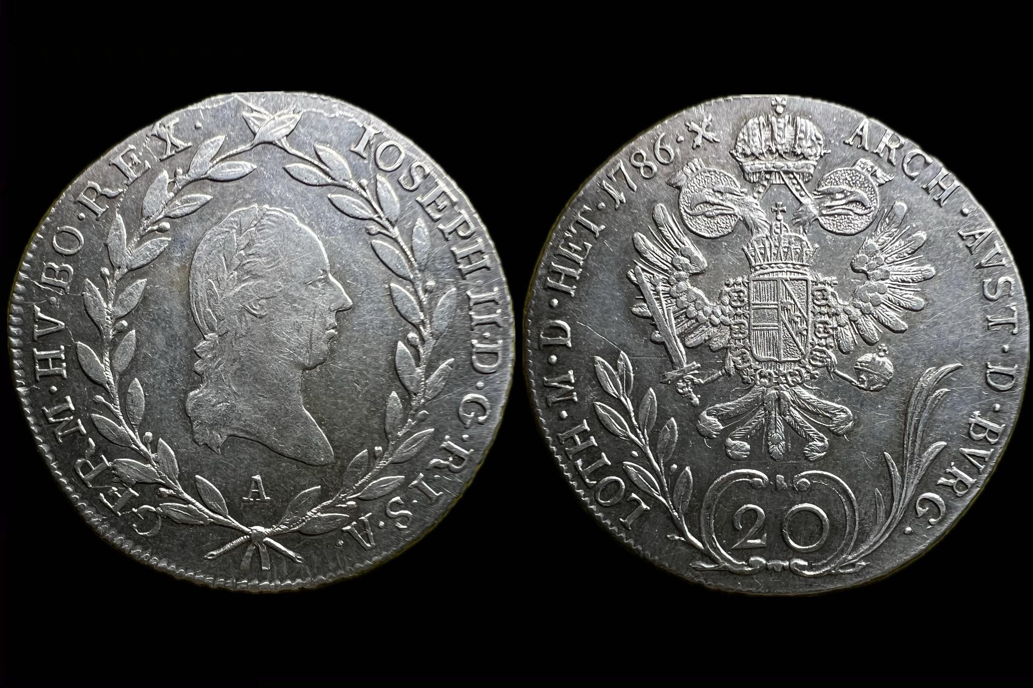 II. Joseph 20 Krajcár (1786)A KM 2069