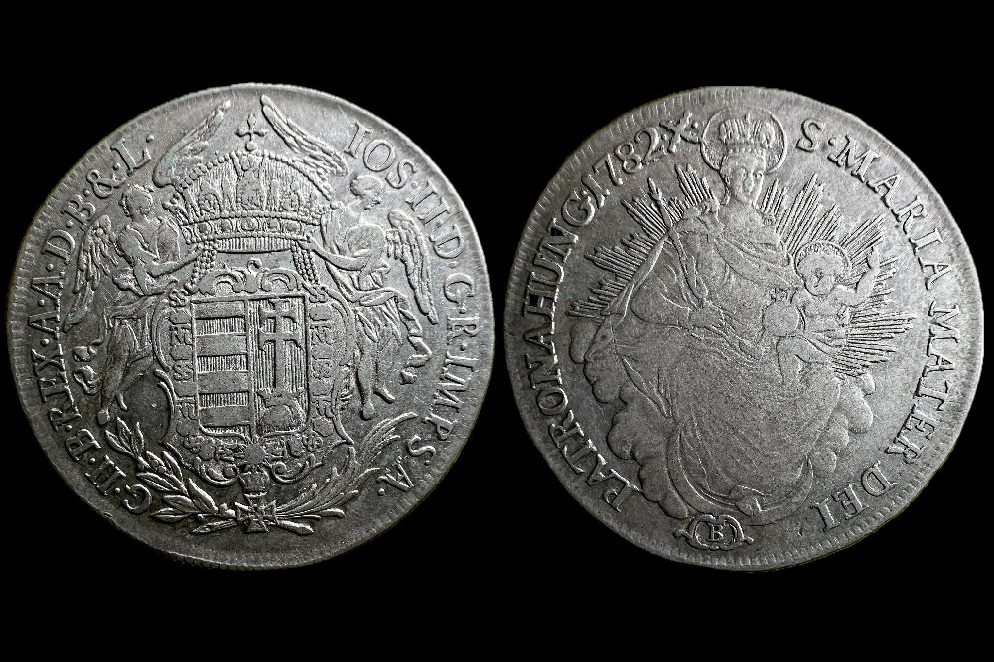 II. József 1/2 Tallér (1782)B ÉH-1323 