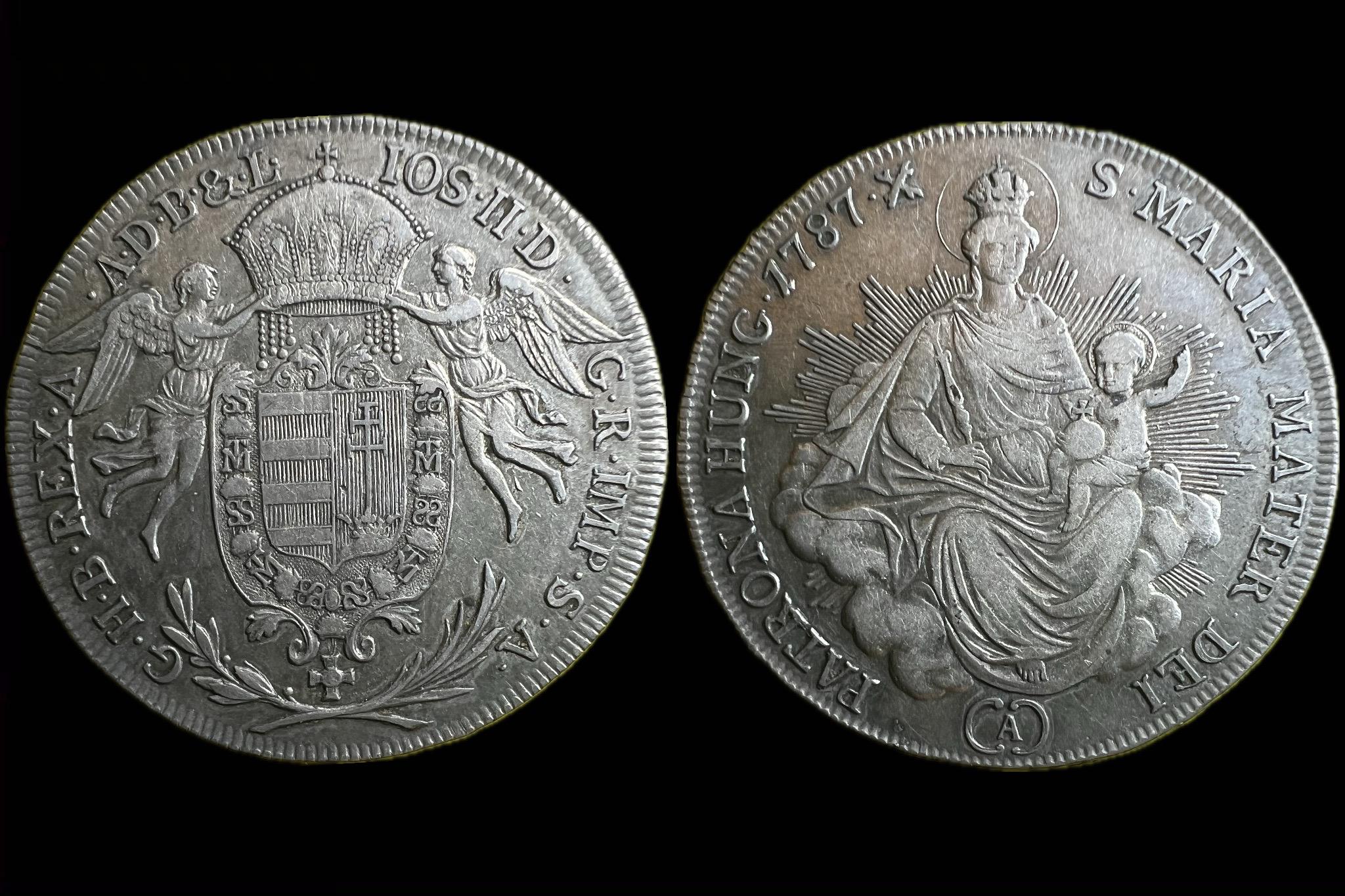 II.József 1/2 Tallér (1787)A ÉH-1324a 