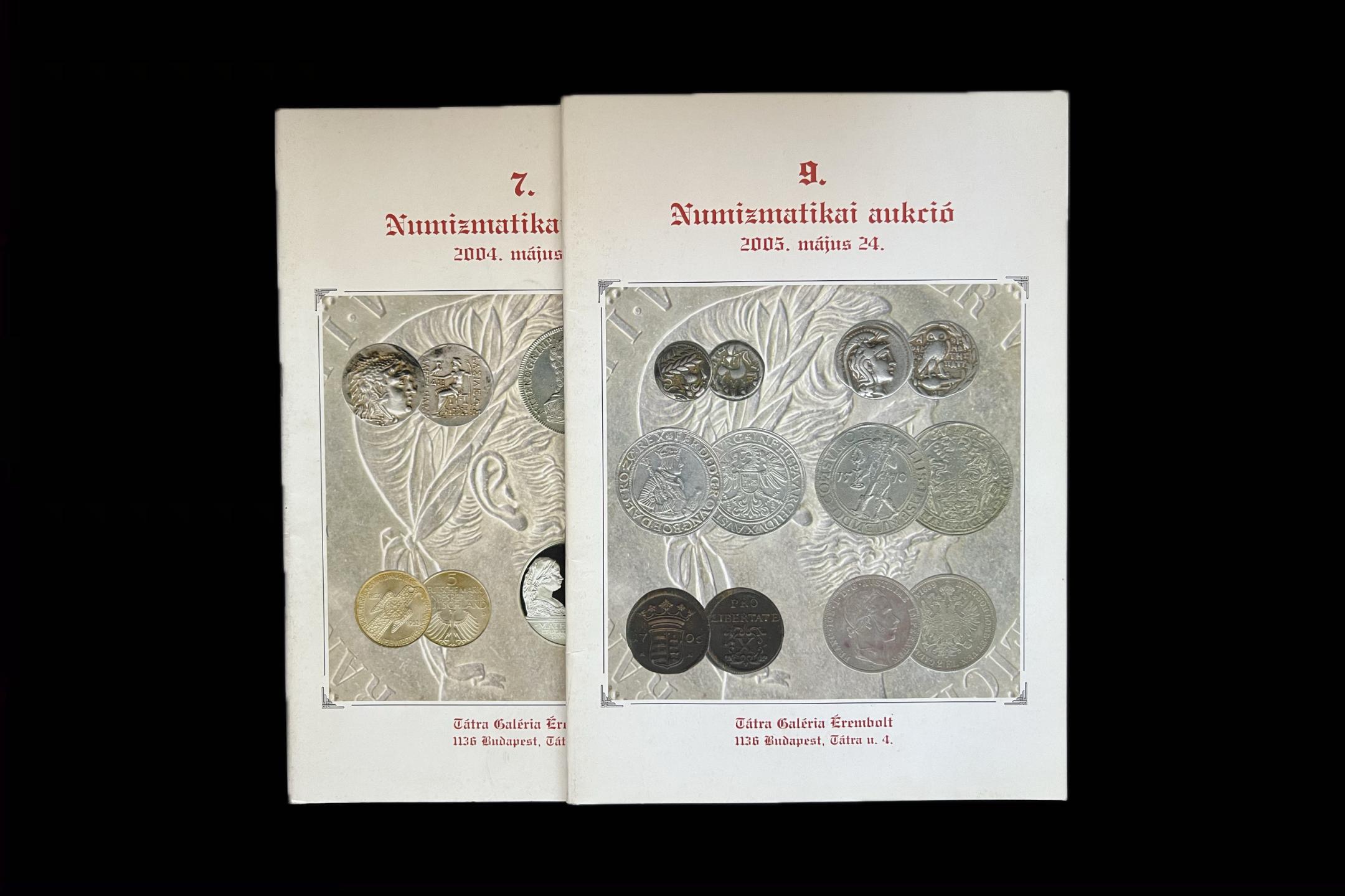 7-9. NUMIZMATIKAI AUKCIÓ	