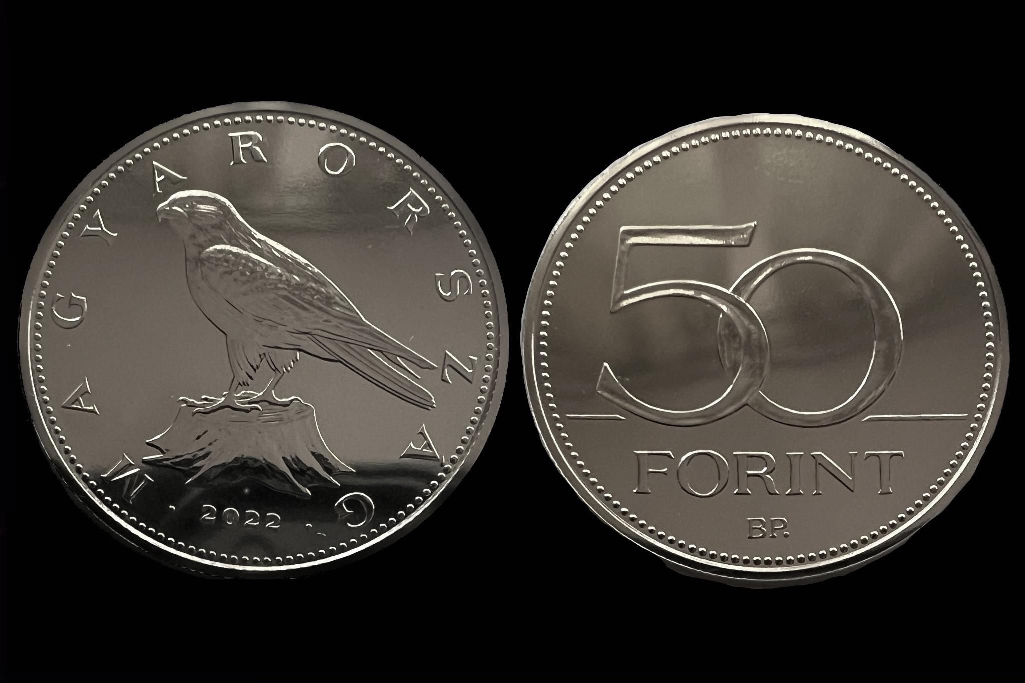 50 Forint (2022) UNC Felkefélt, fényesített verőtővel készült veret! 
