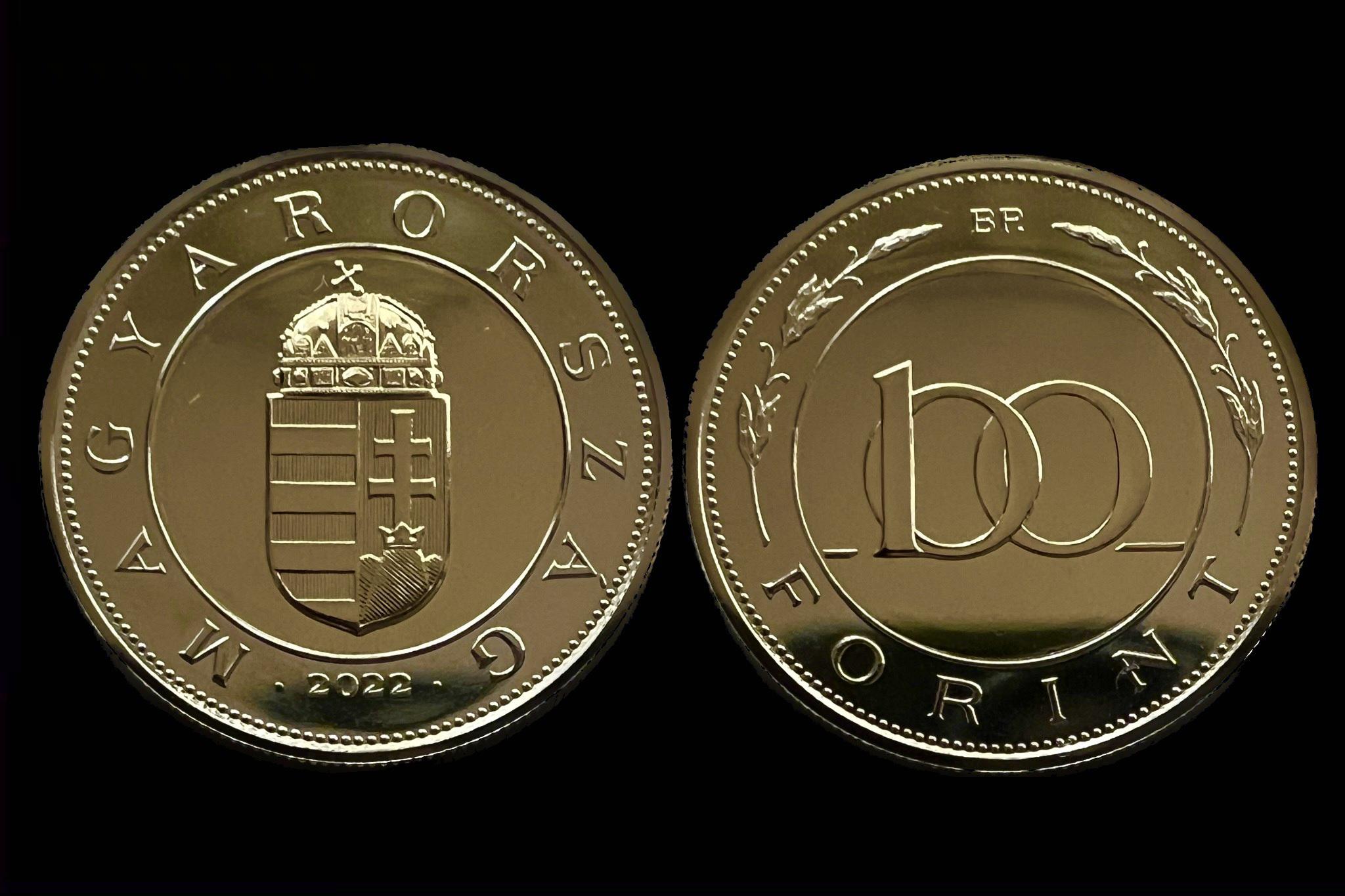 100 Forint (2022) UNC Felkefélt, fényesített verőtővel készült veret! 