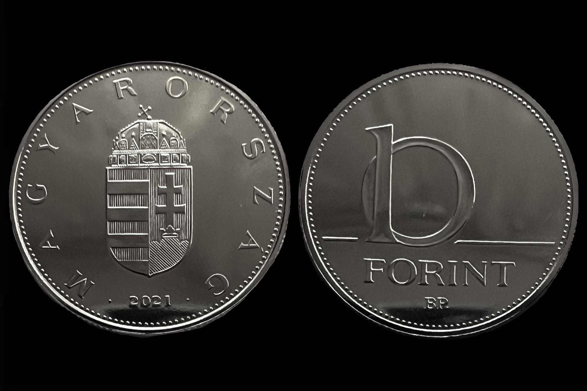 10 Forint (2021) UNC Felkefélt, fényesített verőtővel készült veret! 