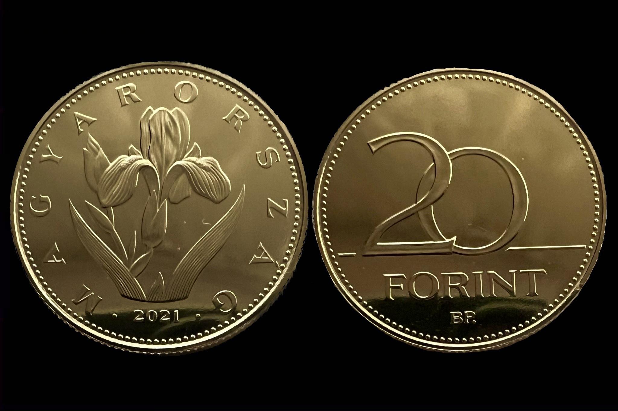20 Forint (2021) UNC Felkefélt, fényesített verőtővel készült veret! 