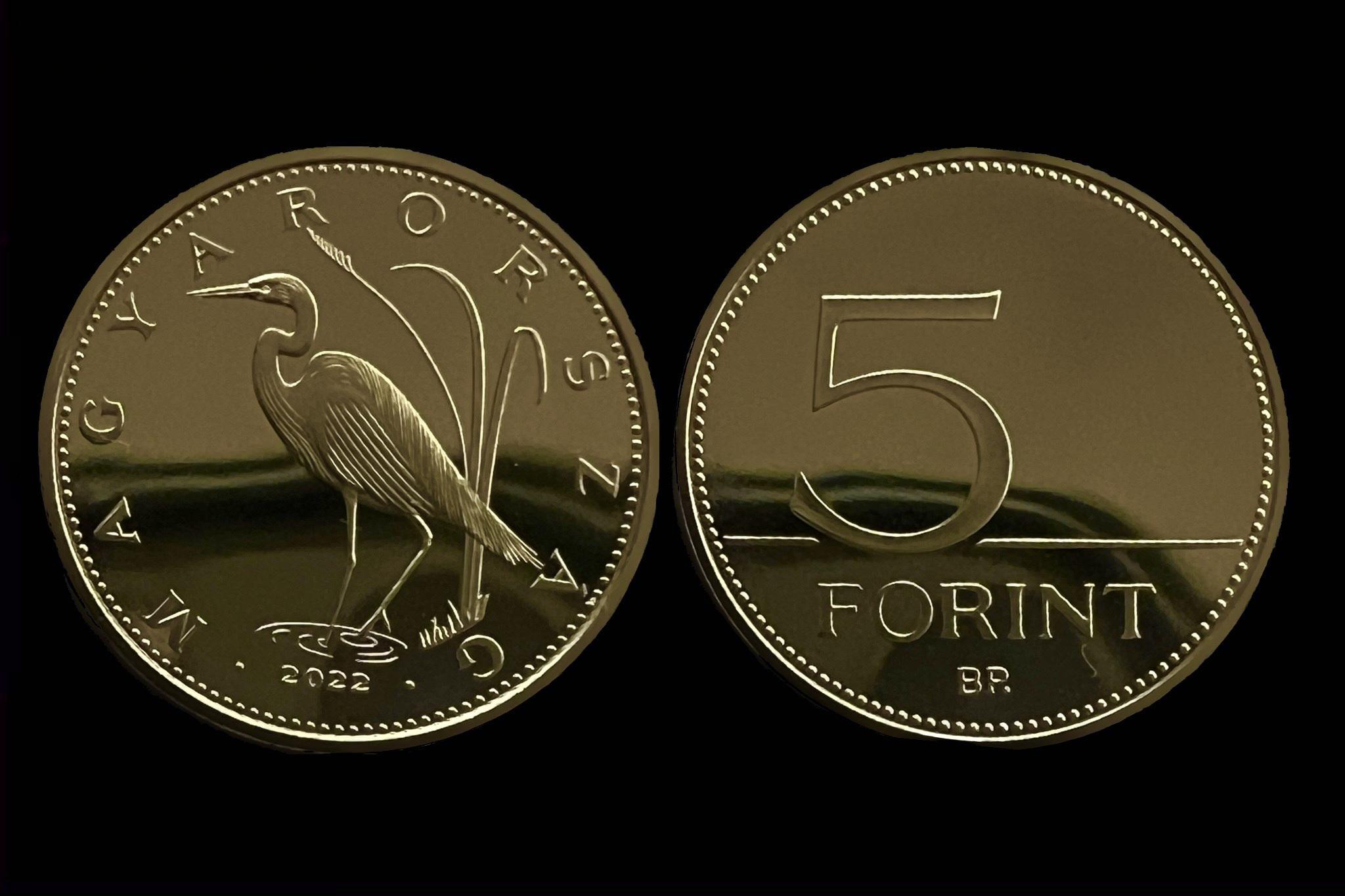 5 Forint (2022) Tükörveret Proof UNC 