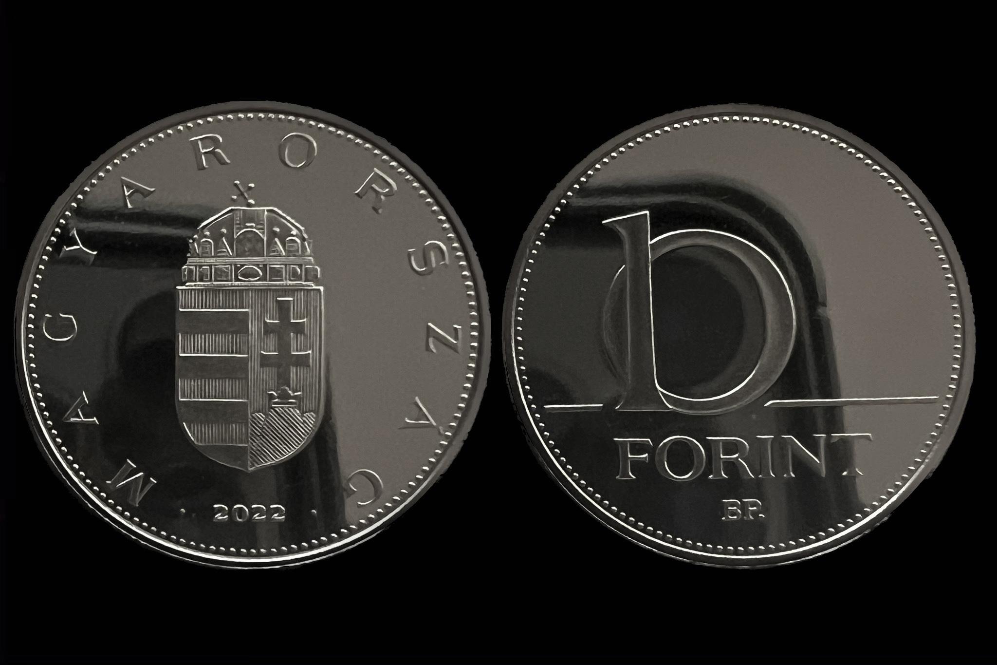 10 Forint (2022) Tükörveret Proof UNC 