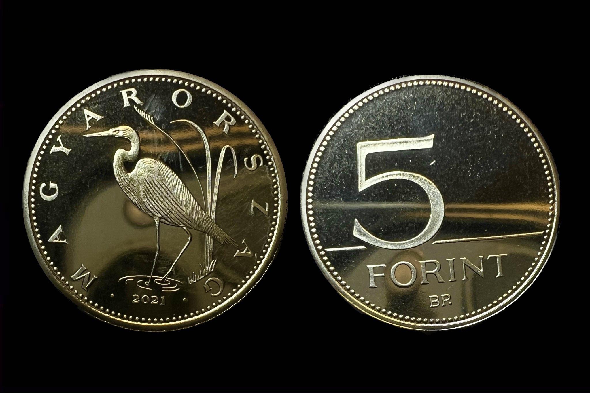 5 Forint (2021) Tükörveret Proof UNC 