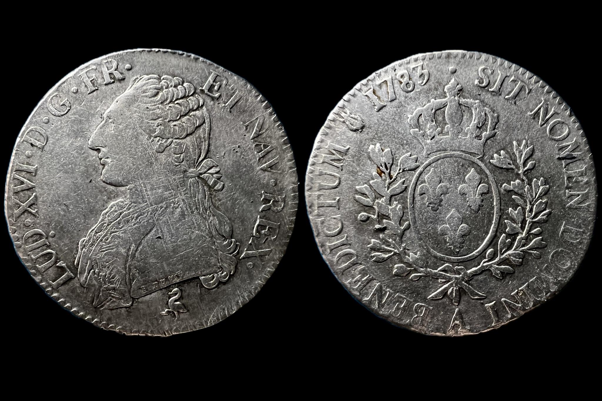 XVI.Louis Ecu 1783-A Paris Sobin1325 